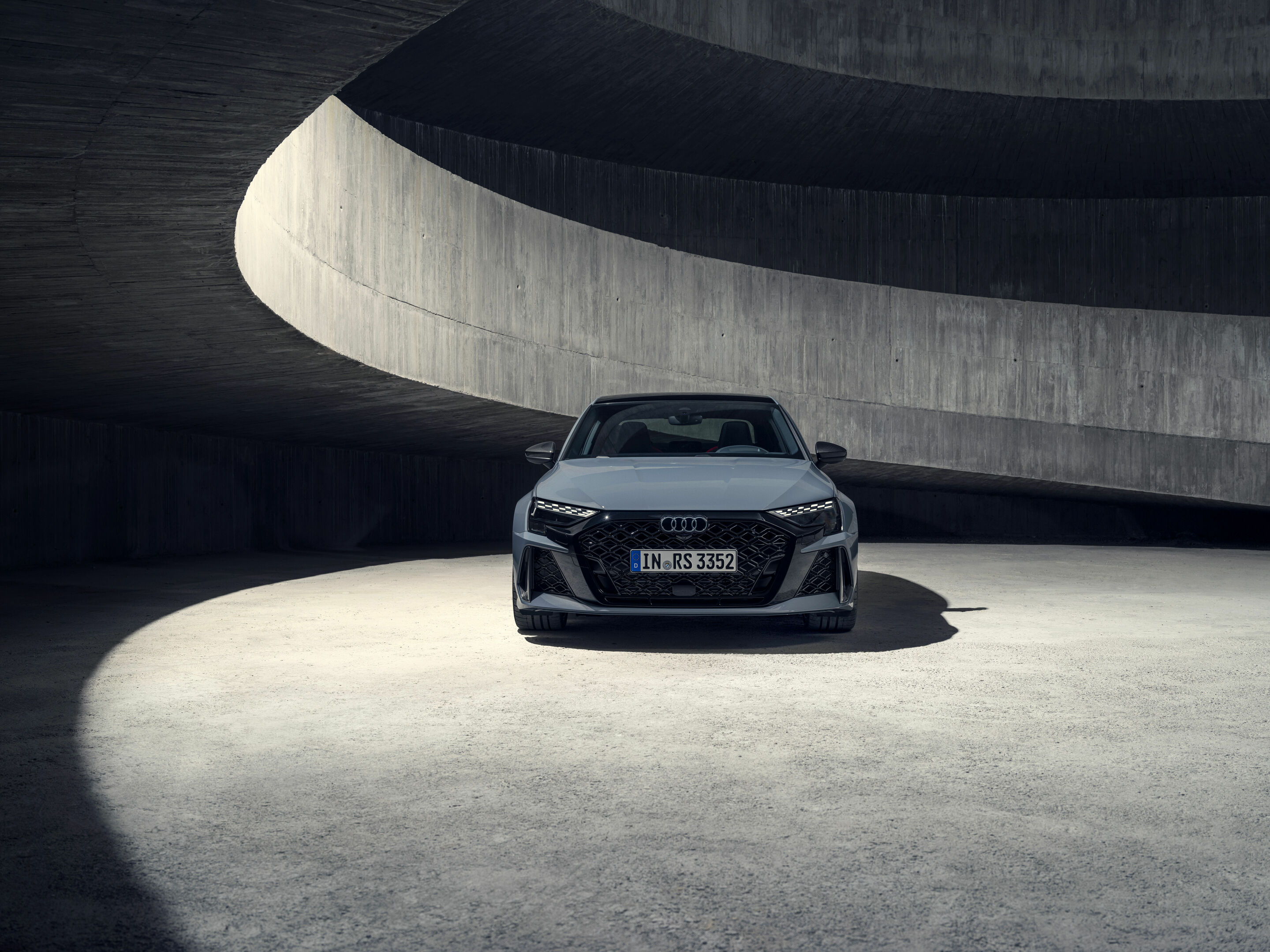 Audi RS 3 Sedan - Static photo,
Colour: Kemora grey