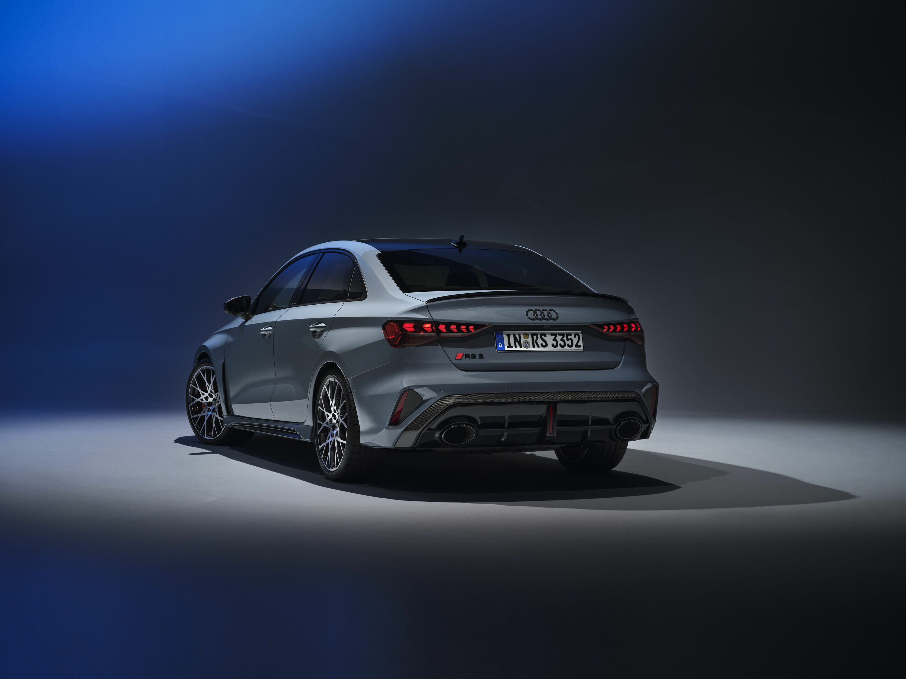 Audi RS 3 Sedan - Static photo,
Colour: Kemora grey