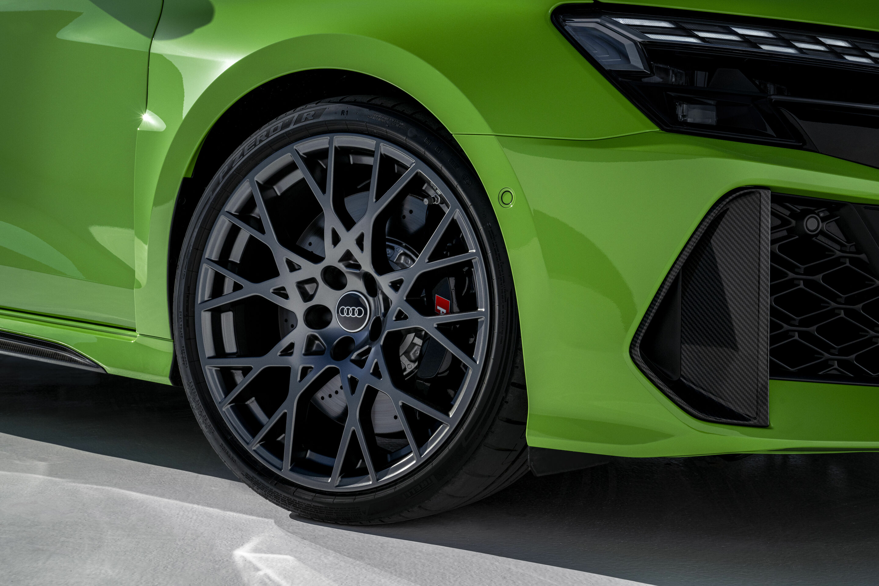 Audi RS 3 Sportback - Detail,
Colour: Kyalami green