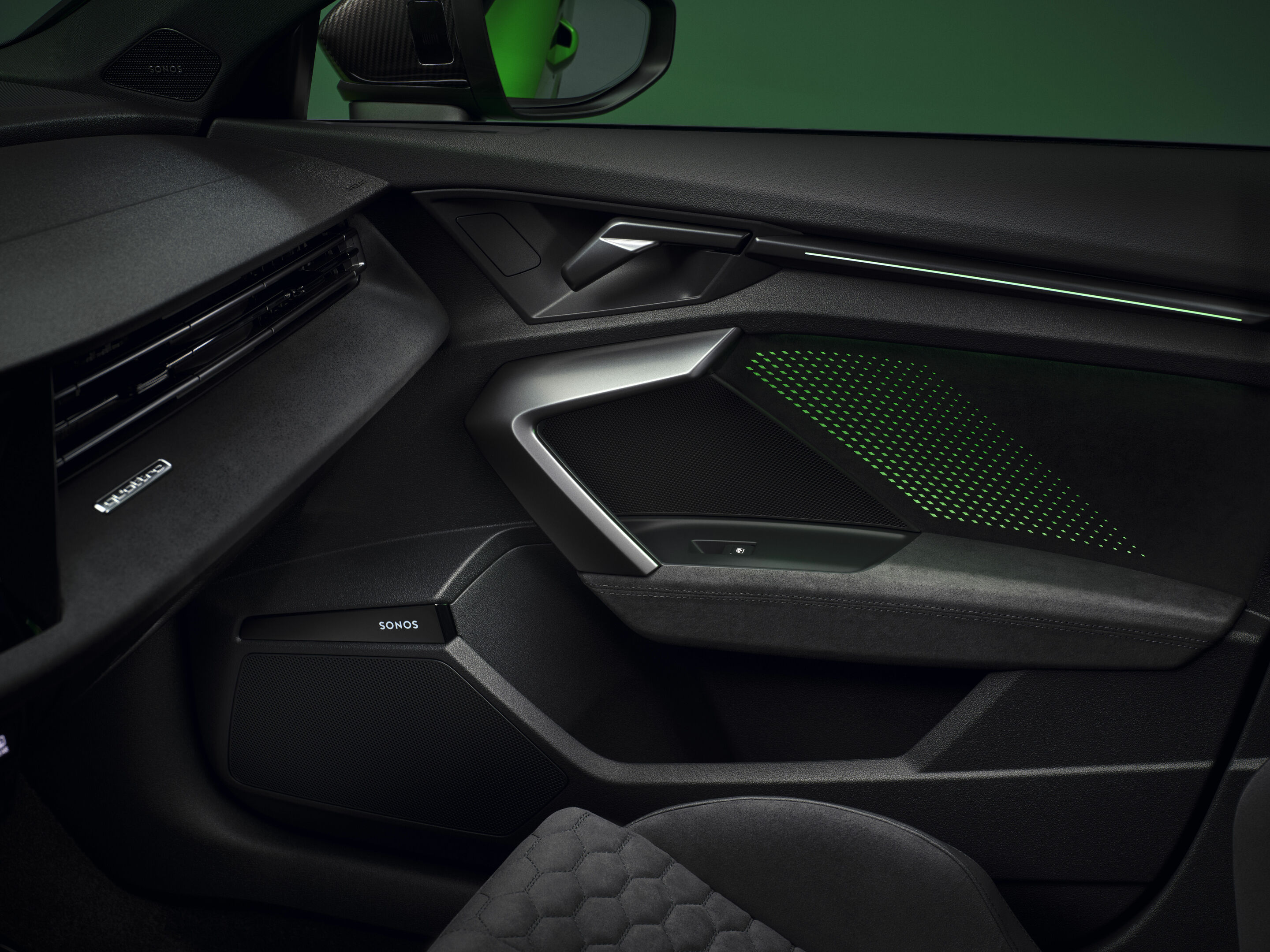 Audi RS 3 Sportback - Detail,
Colour: Kyalami green