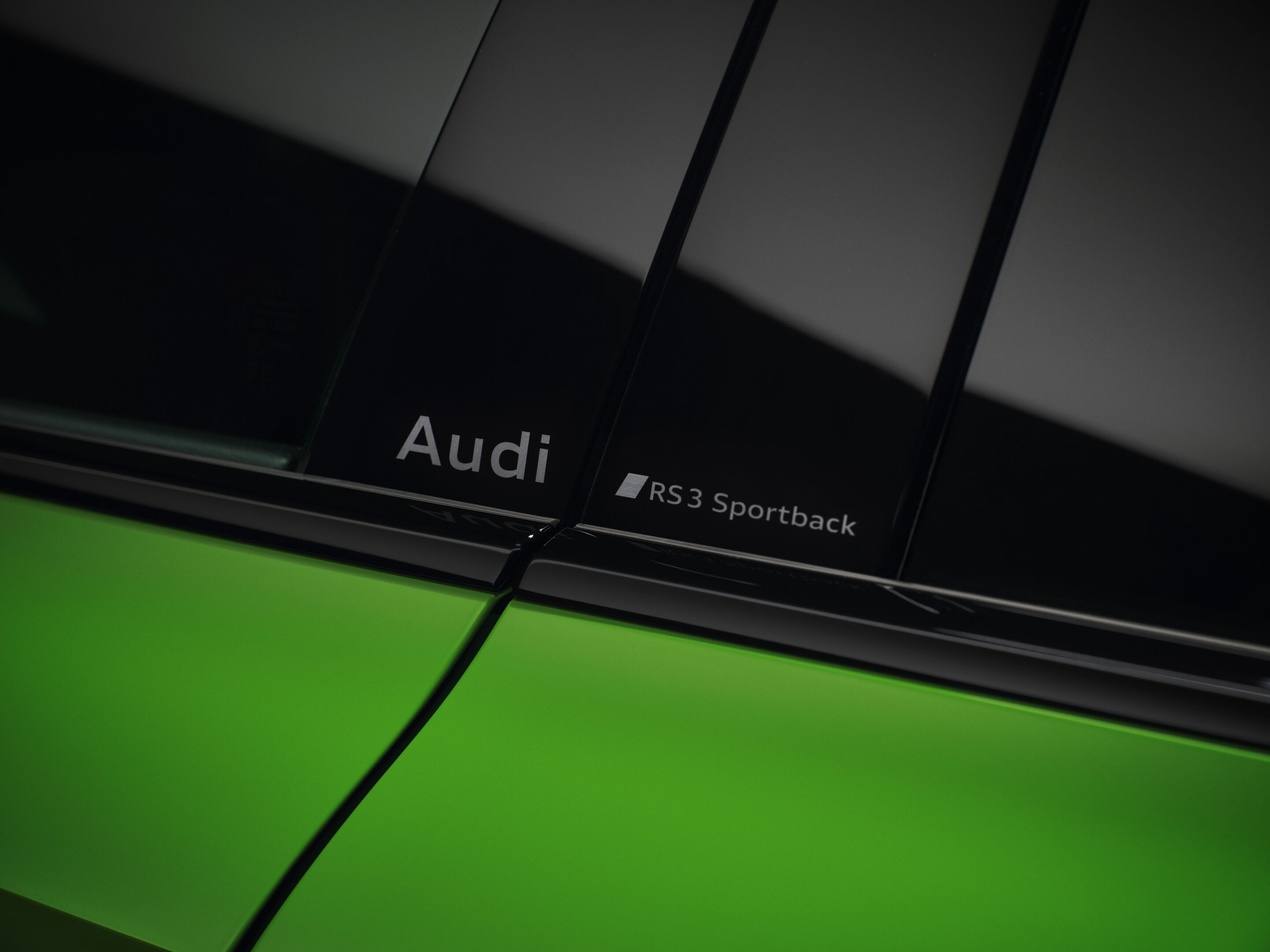 Audi RS 3 Sportback - Detail,
Colour: Kyalami green