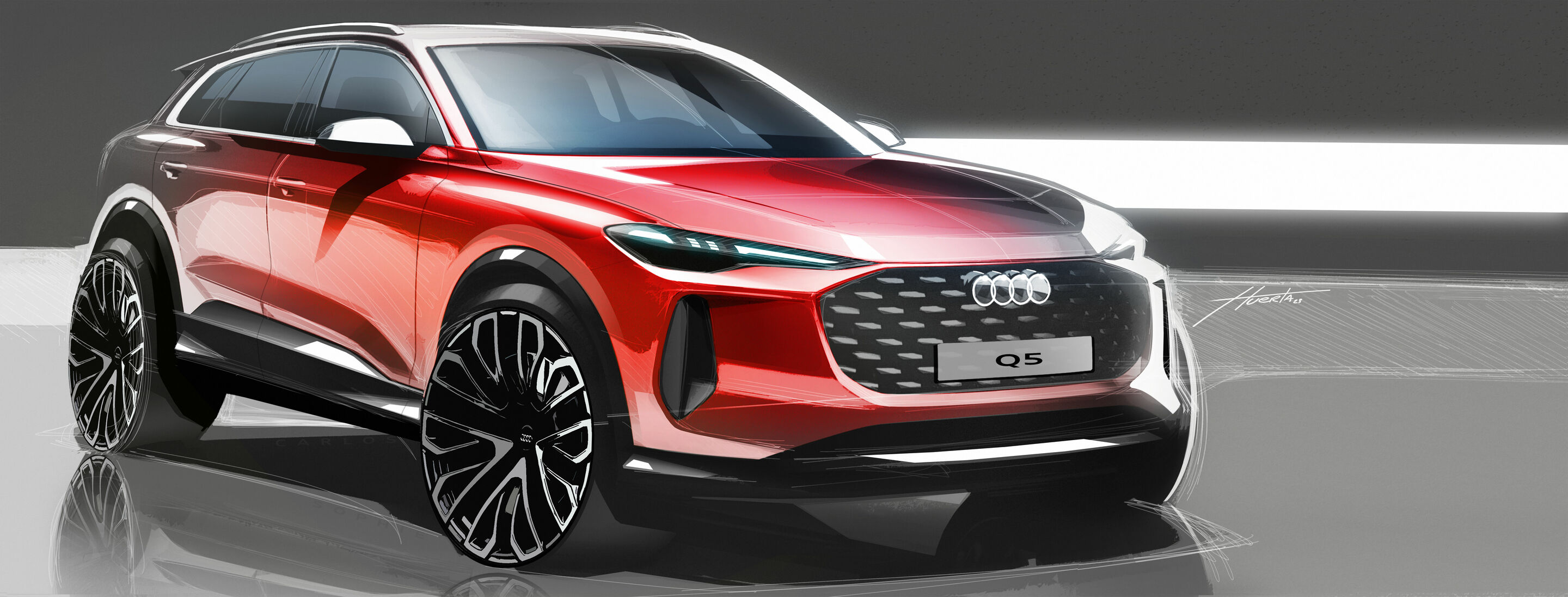 Skizze - Audi Q5 - Design Skizze