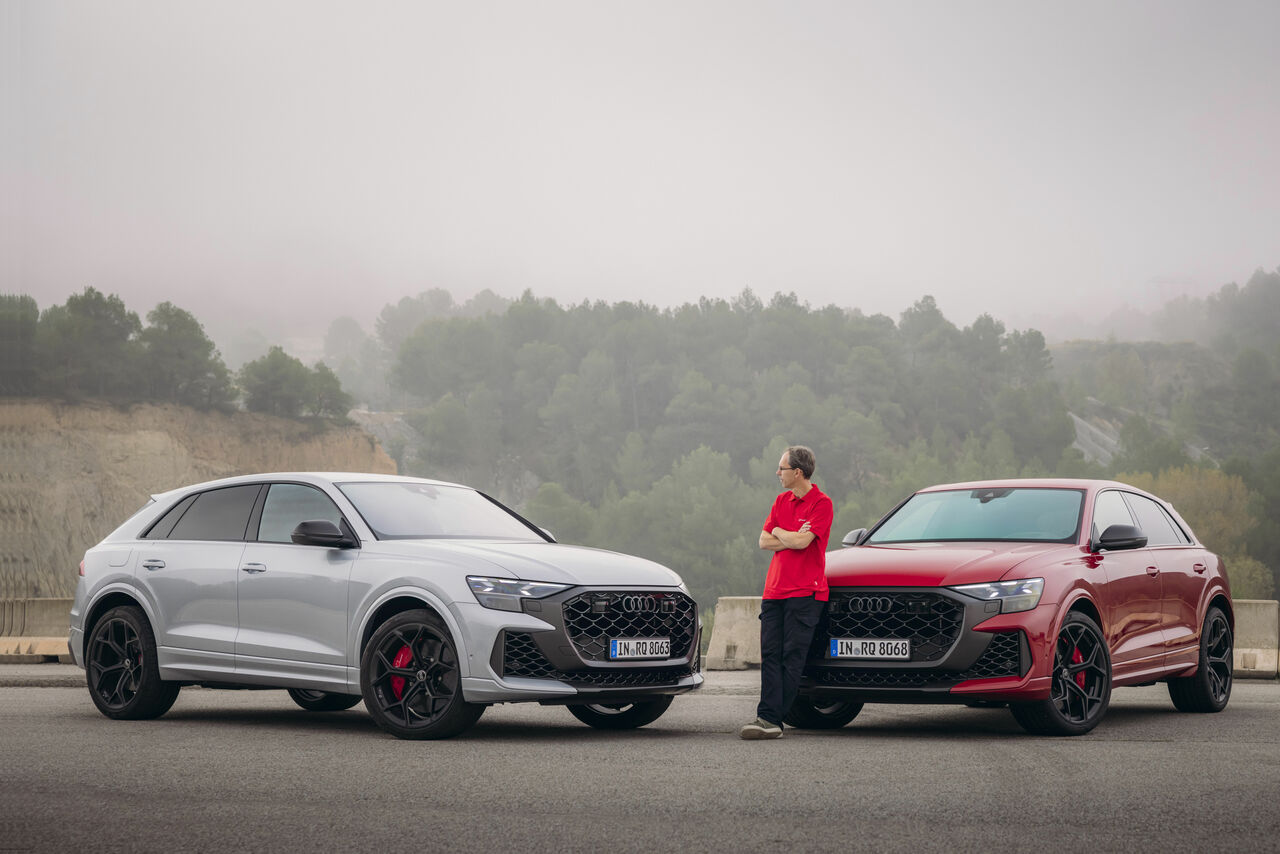 Meet Roland Waschkau, the mastermind behind the chassis, as he speeds down the Spanish streets in the Audi RS Q8 performance.