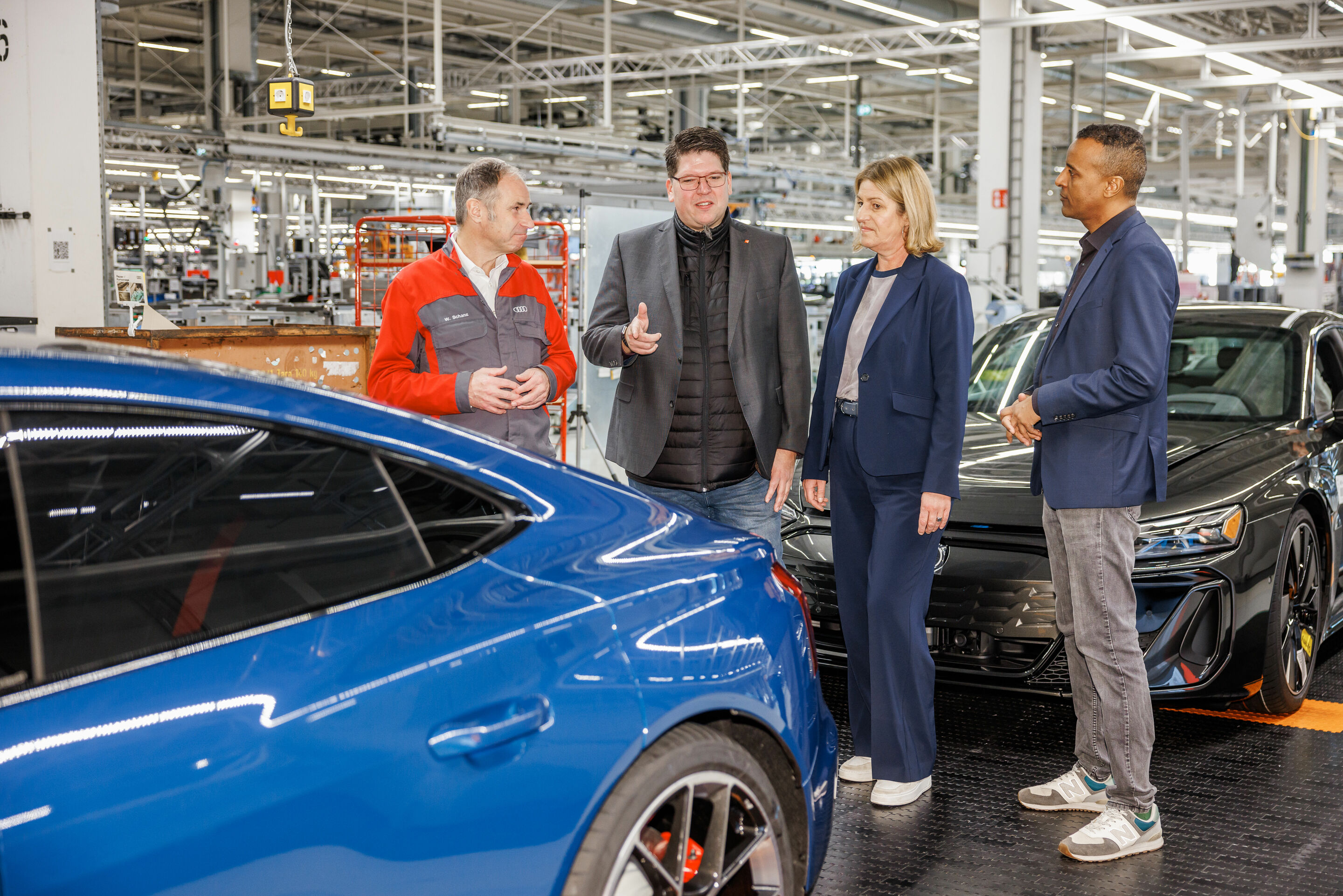 Bezirksleitung der IG Metall Baden-Württemberg besucht Audi Werk Neckarsulm