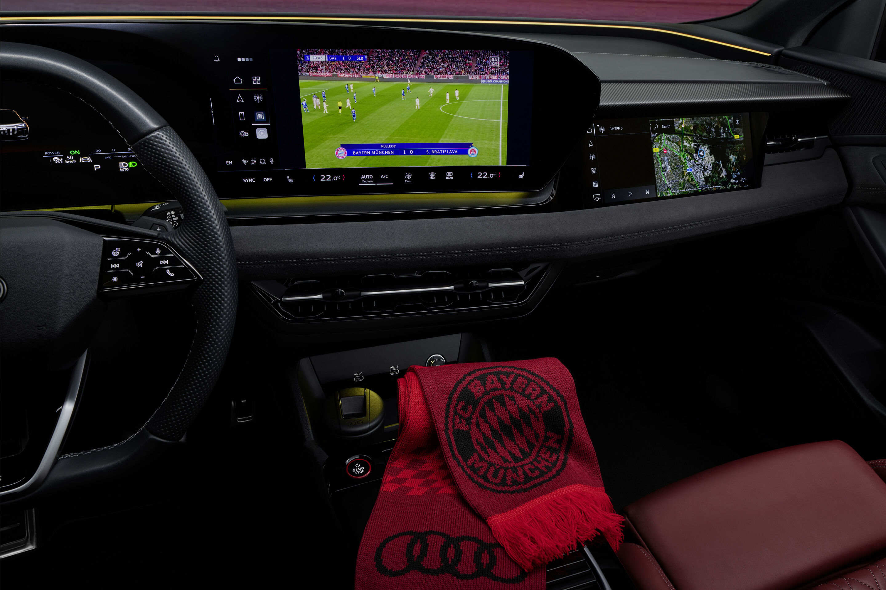 Spitzensport live im Auto: Audi integriert DAZN in neue Modelle