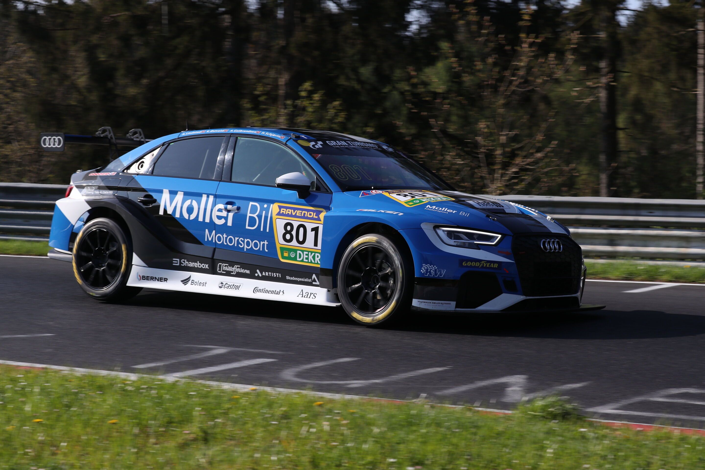 Nürburgring Langstrecken-Serie 2025 - Audi RS 3 LMS #801 (Møller Bil Motorsport), Atle Gulbrandsen/Kenneth Østvold/Håkon Schjærin
