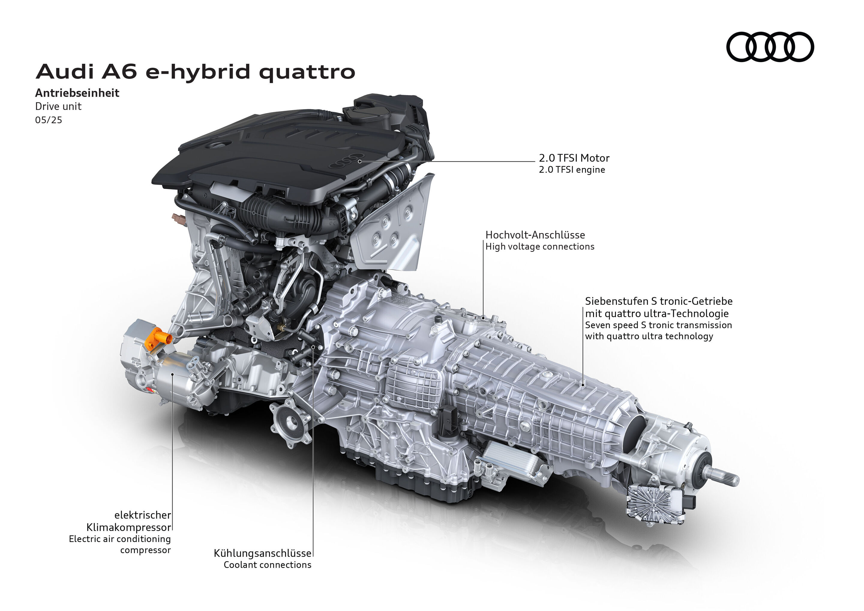 Illustration - Audi A6 e-hybrid quattro - Drive unit