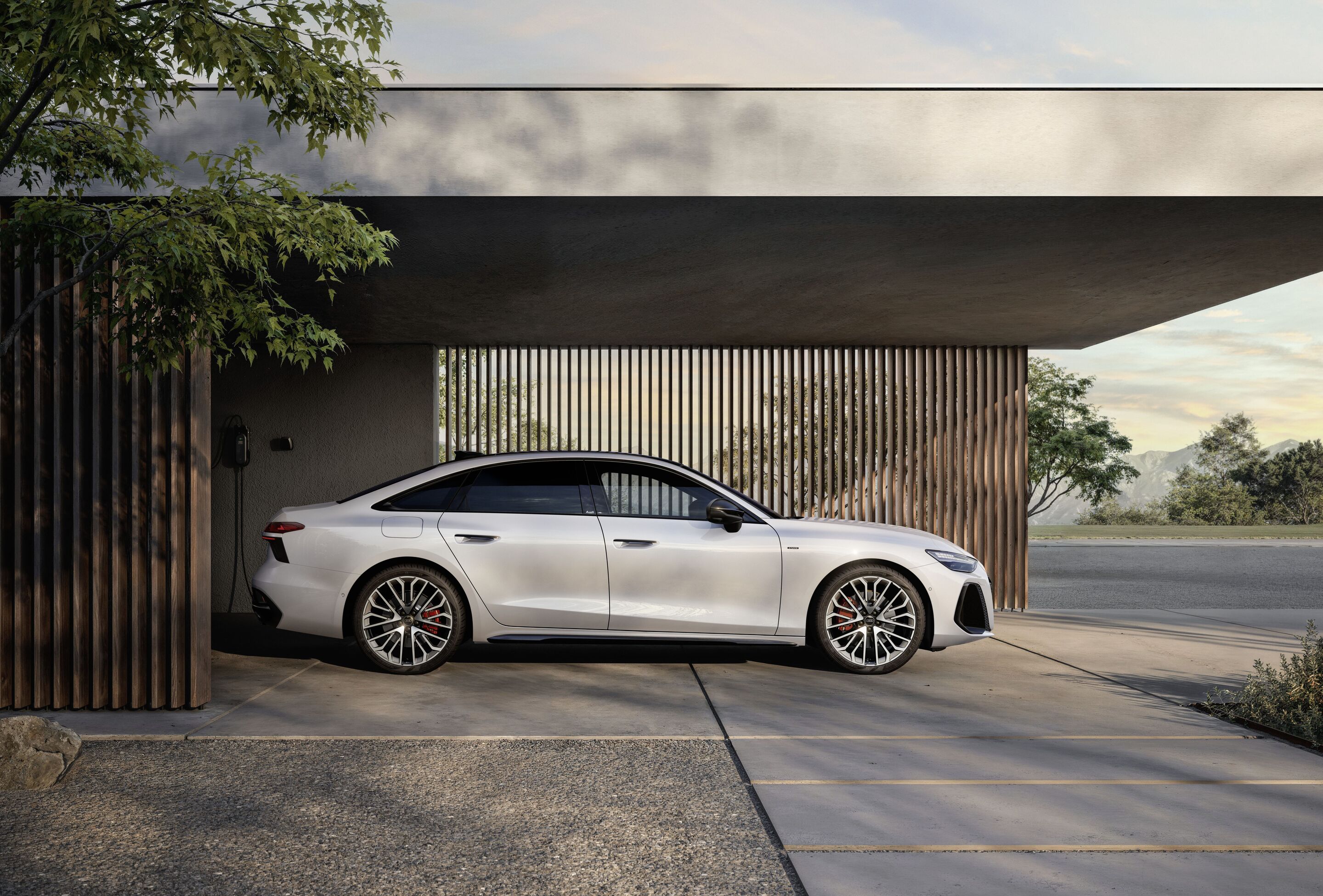 Audi A6 Sedan e-hybrid quattro - Static photo,
Colour: Glacier white