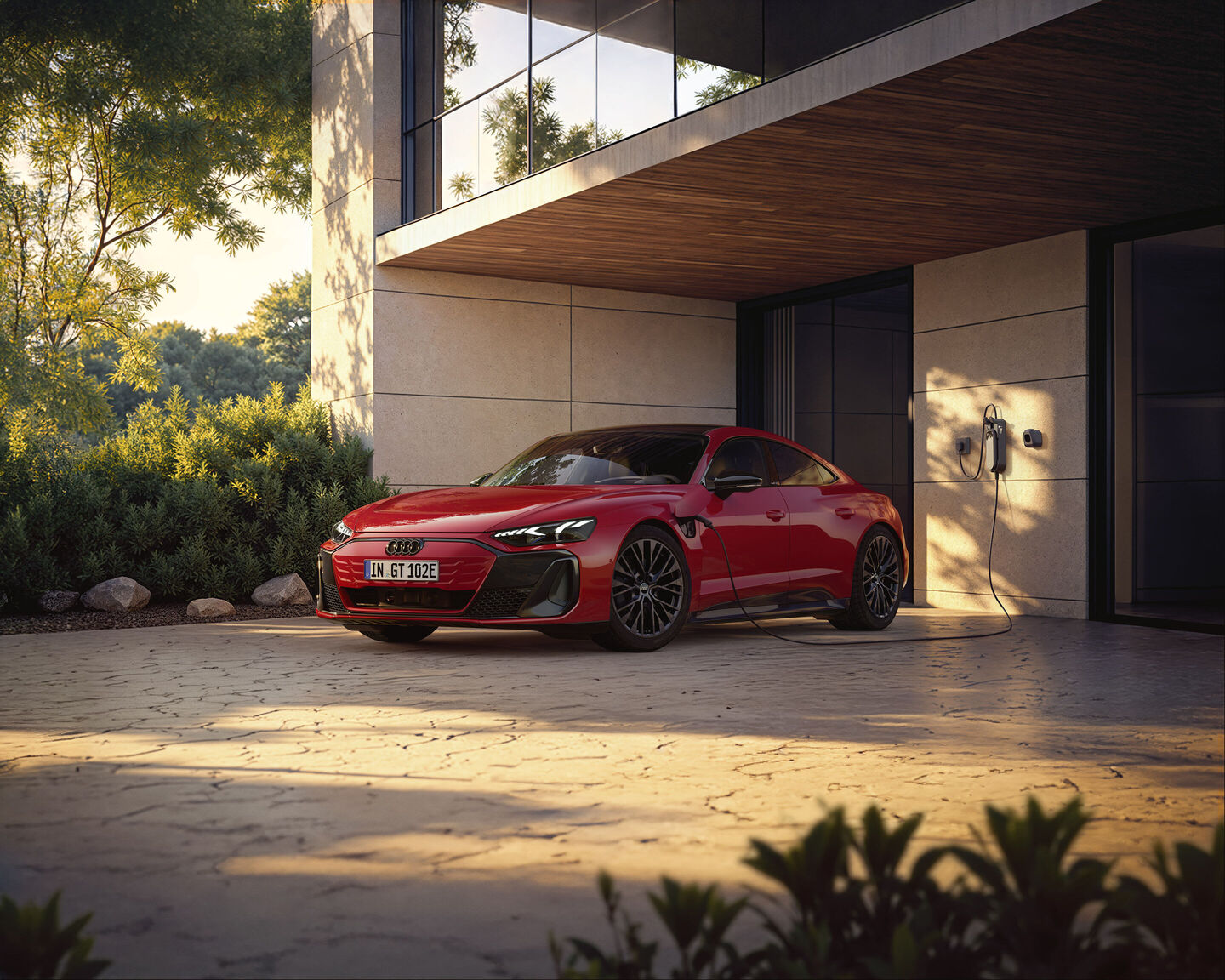Carga y autonomía del Audi e-tron GT quattro 2025