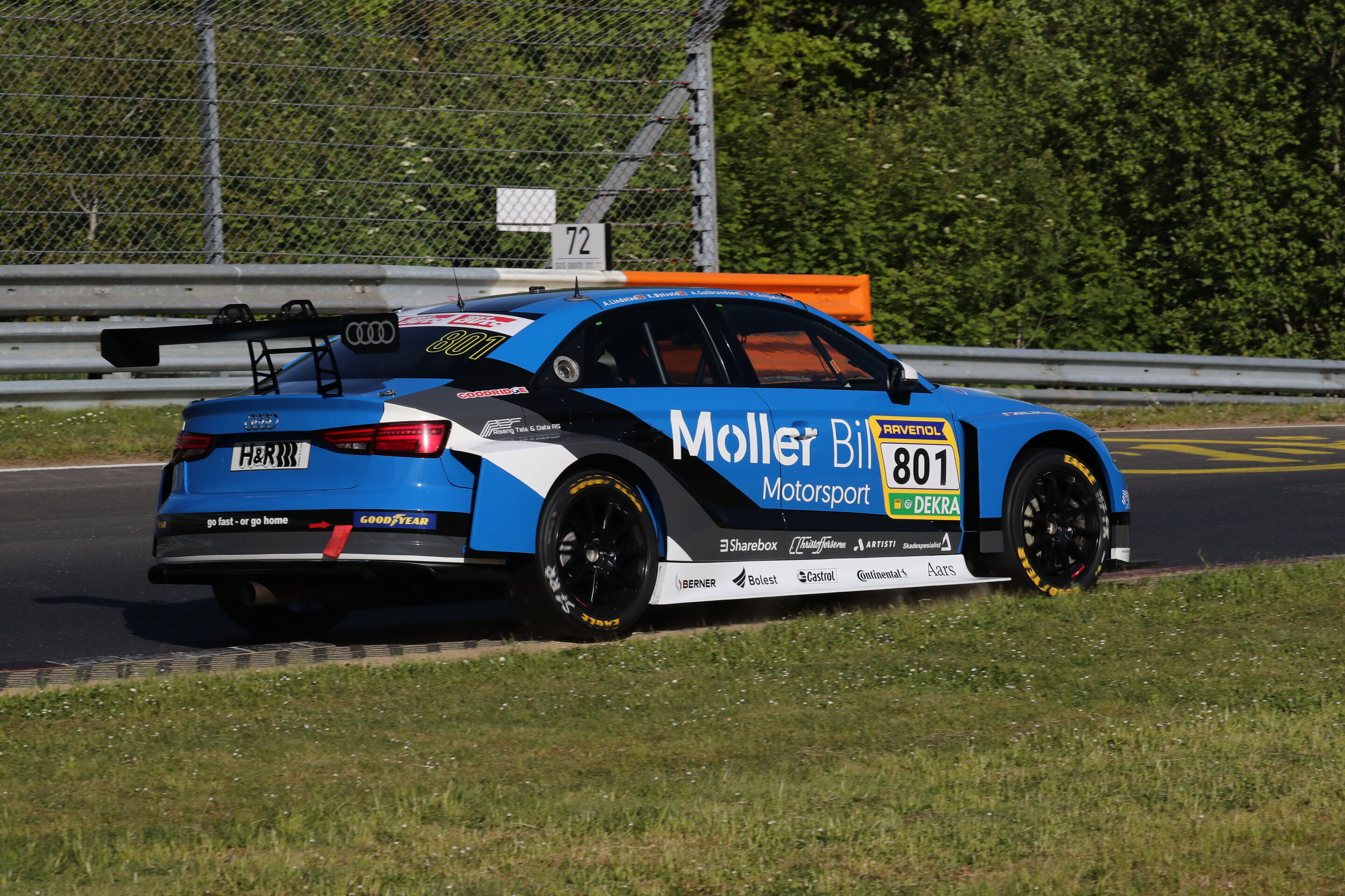 Nürburgring Langstrecken-Serie 2025 - Audi RS 3 LMS #801 (Møller Bil Motorsport), Anders Lindstad/Kenneth Østvold/Håkon Schjærin