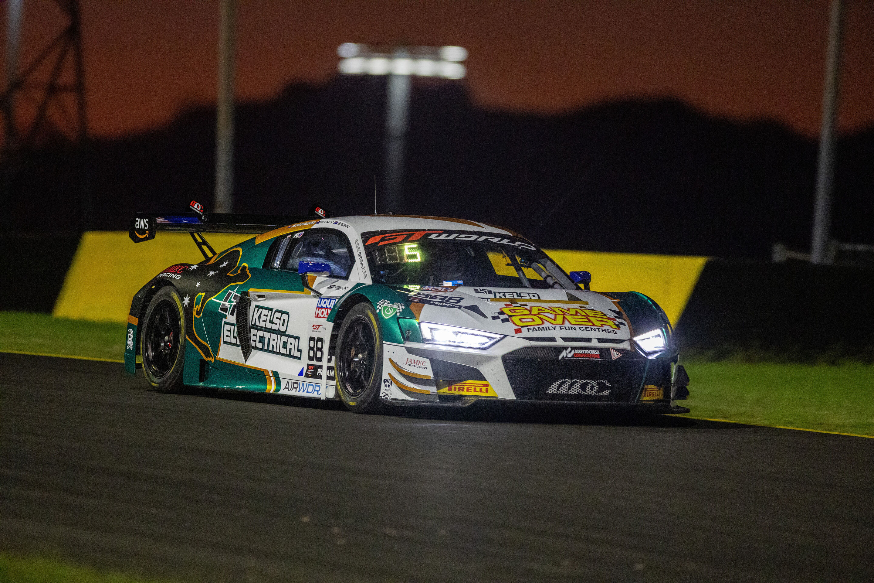 GT World Challenge Australia 2025 - Audi R8 LMS #888 (Kelso Electrical Team MPC), Broc Feeney/Brad Schumacher