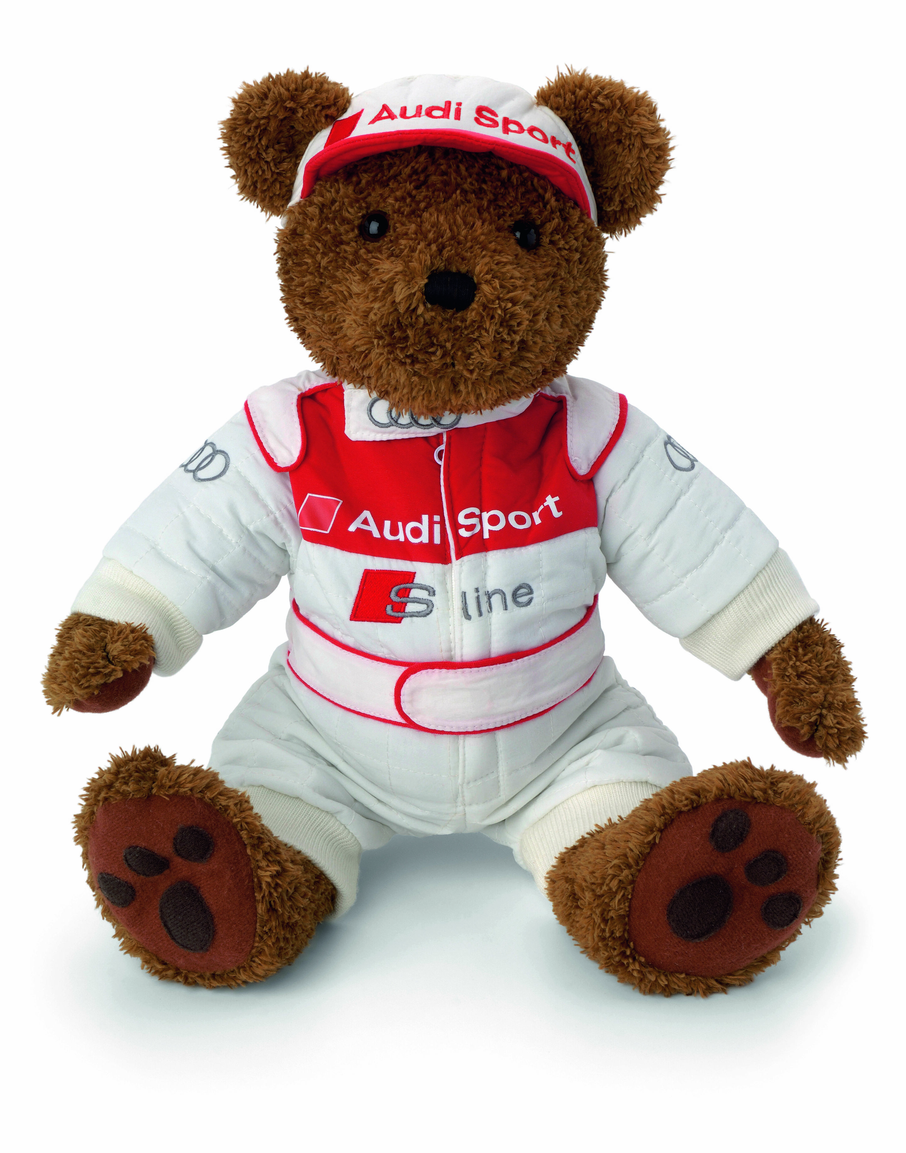 Audi subsidiary Quattro GmbH is also showing the motorsport teddy bear.