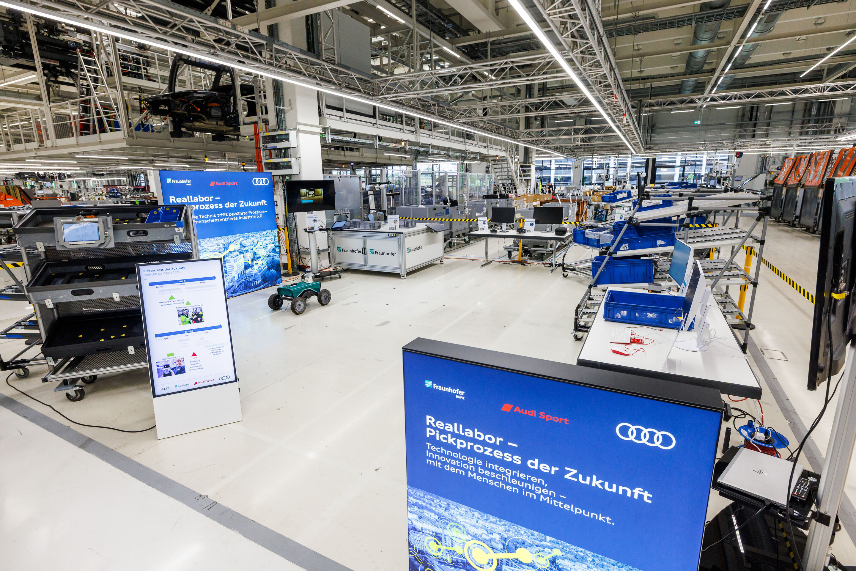 Audi develops the picking process of the future - The trials for the picking process of the future are taking place in a dedicated real-world laboratory area at Böllinger Höfe.