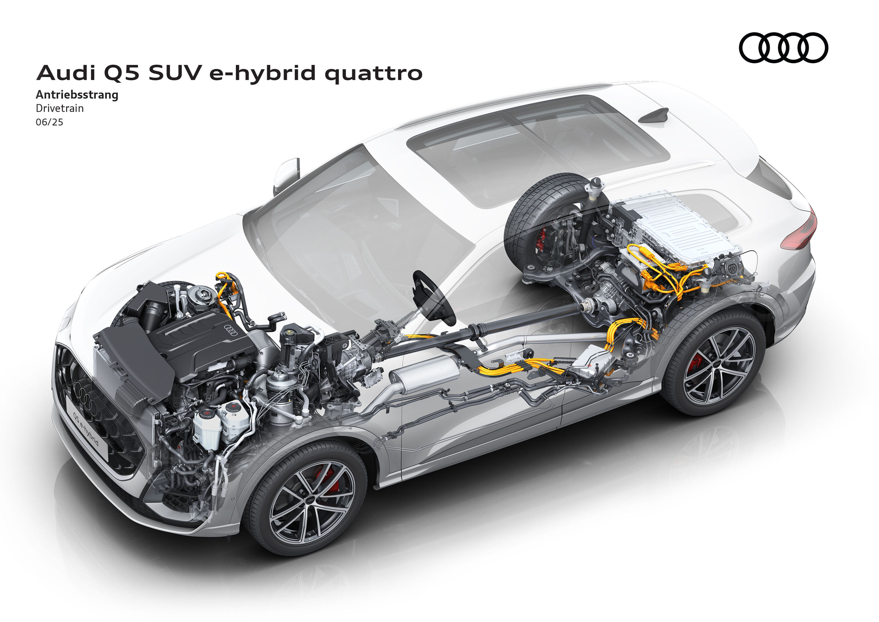 Illustration - Audi Q5 SUV e-hybrid quattro - Drivetrain