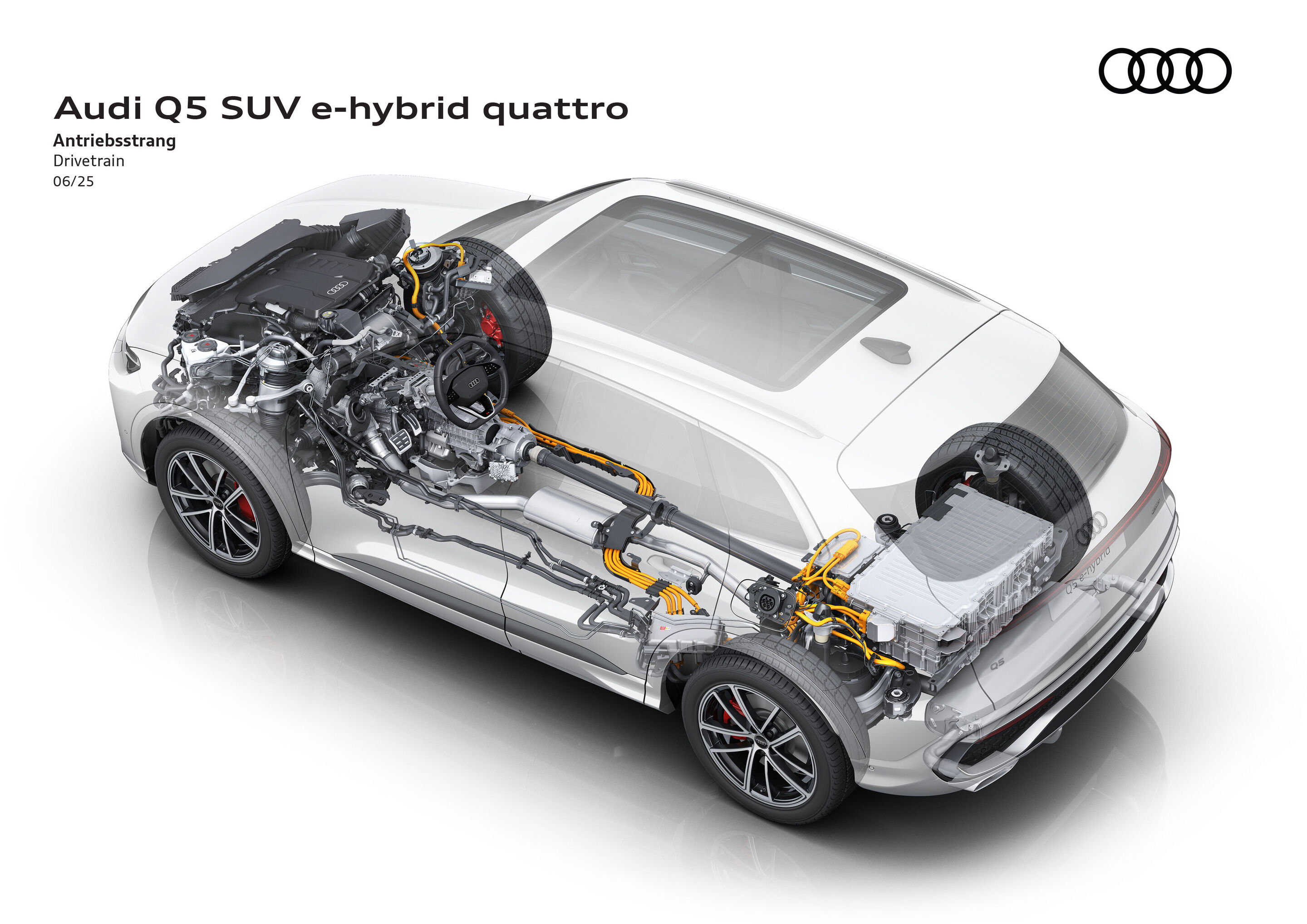 Illustration - Audi Q5 SUV e-hybrid quattro - Drivetrain