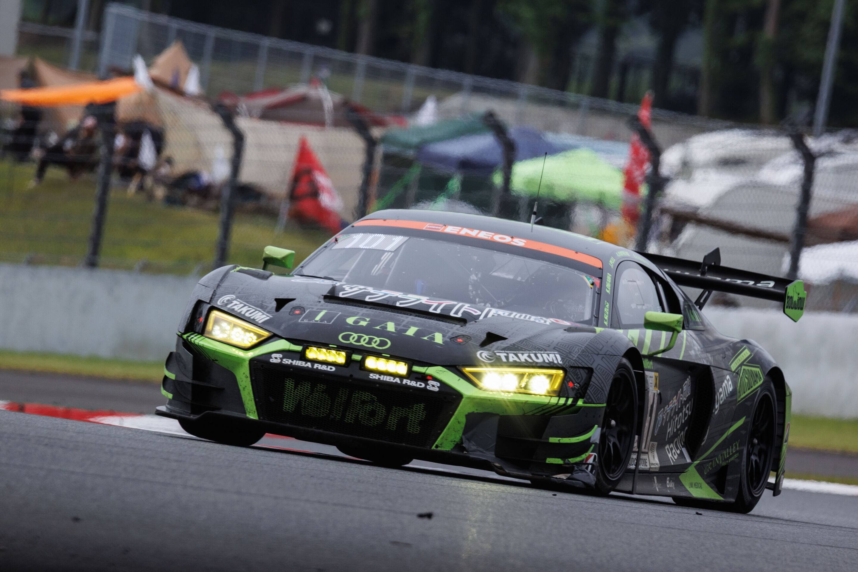 Super Taikyu Series 2025 - Audi R8 LMS #101 (Hitotsuyama Racing), Kenji Suzuki/Sota Ogawa/James Pull/Anna Inotsume/Shintaro Kawabata