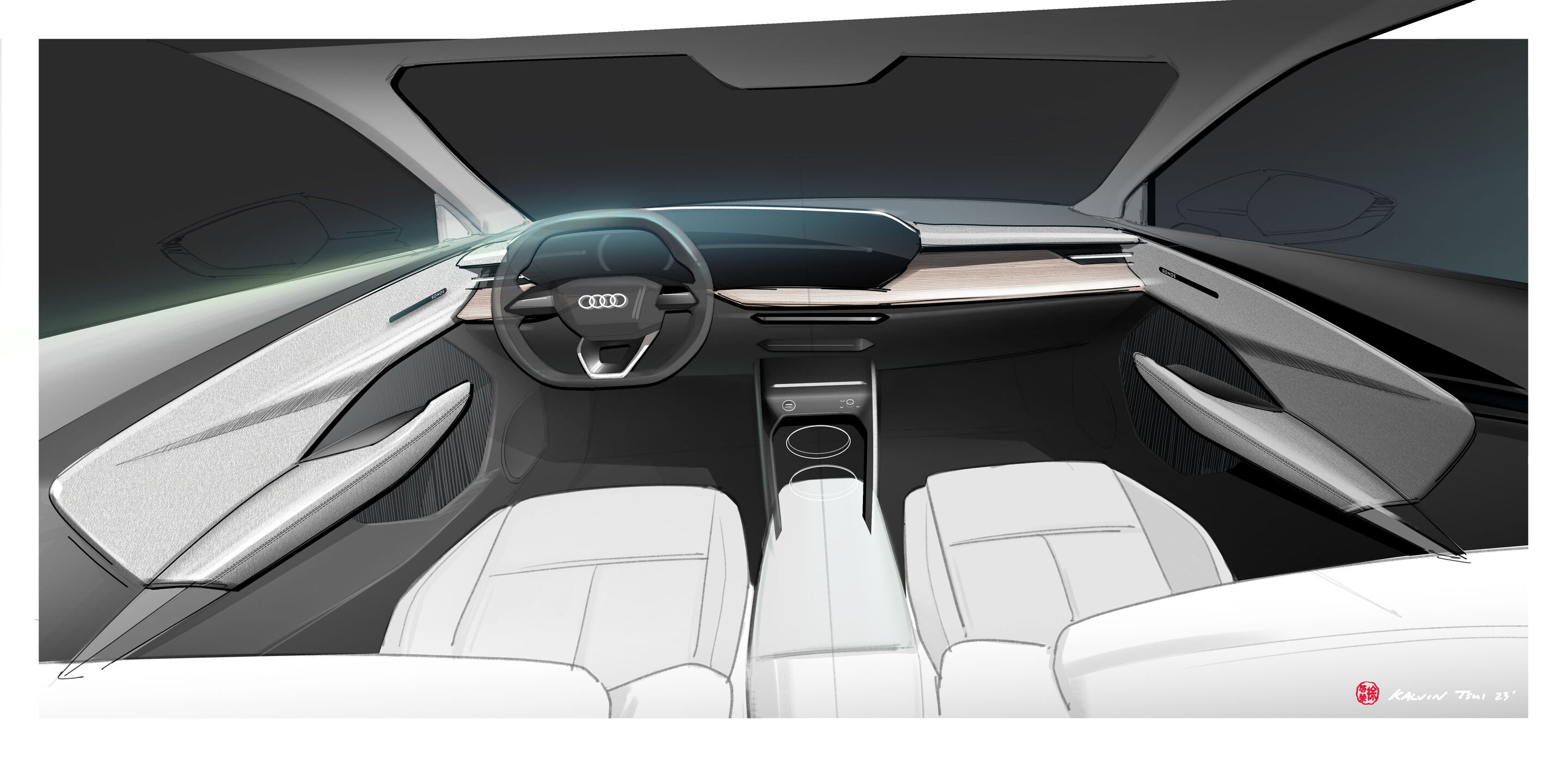 Sketch - Audi Q3 SUV - Design Sketch
