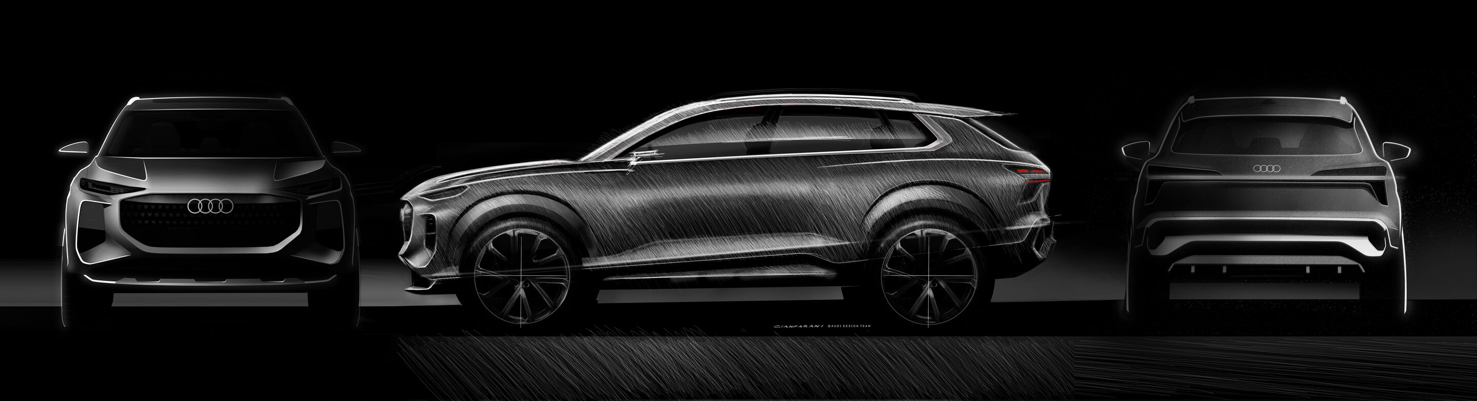 Sketch - Audi Q3 SUV - Design Sketch
