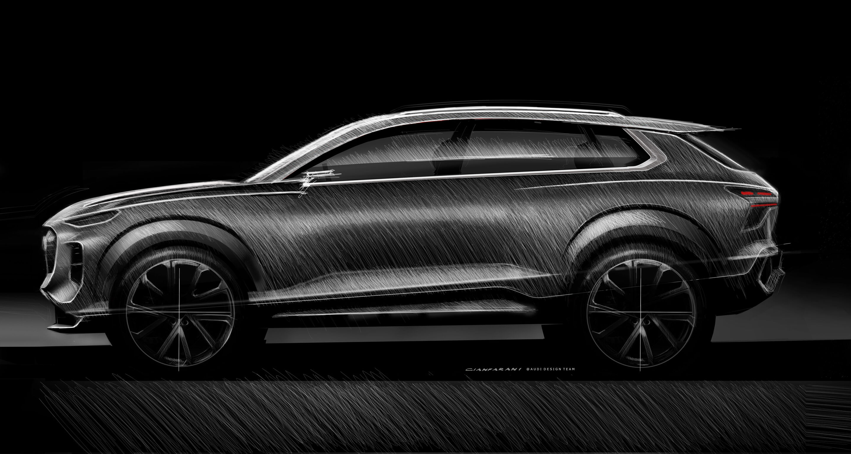 Sketch - Audi Q3 SUV - Design Sketch