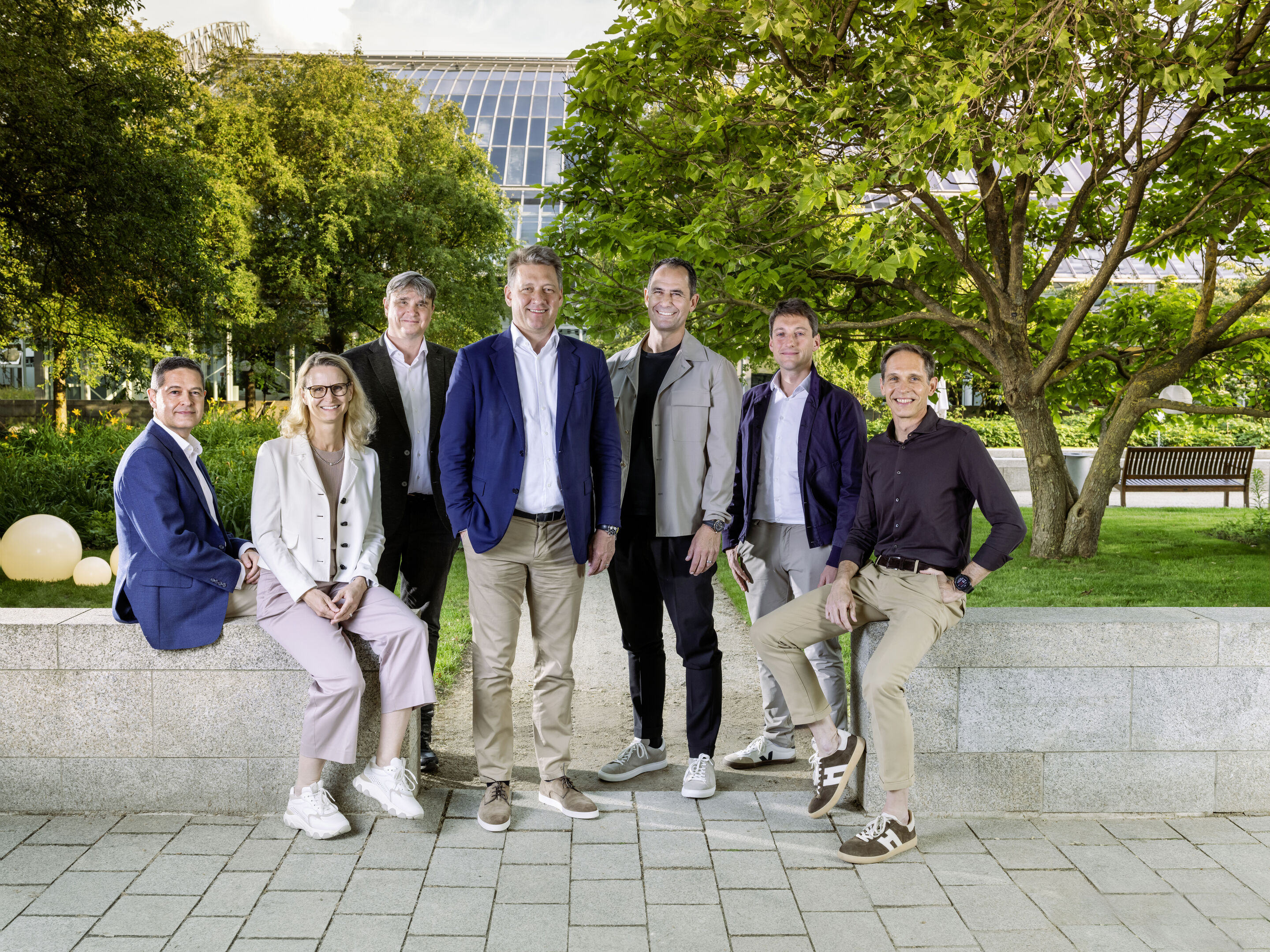 The Board of Management team of AUDI AG - From the left: Xavier Ros (Member of the Board of Management at AUDI AG Human Resources), Renate Vachenauer (Member of the Board of Management at AUDI AG Procurement), Jürgen Rittersberger (Member of the Board...