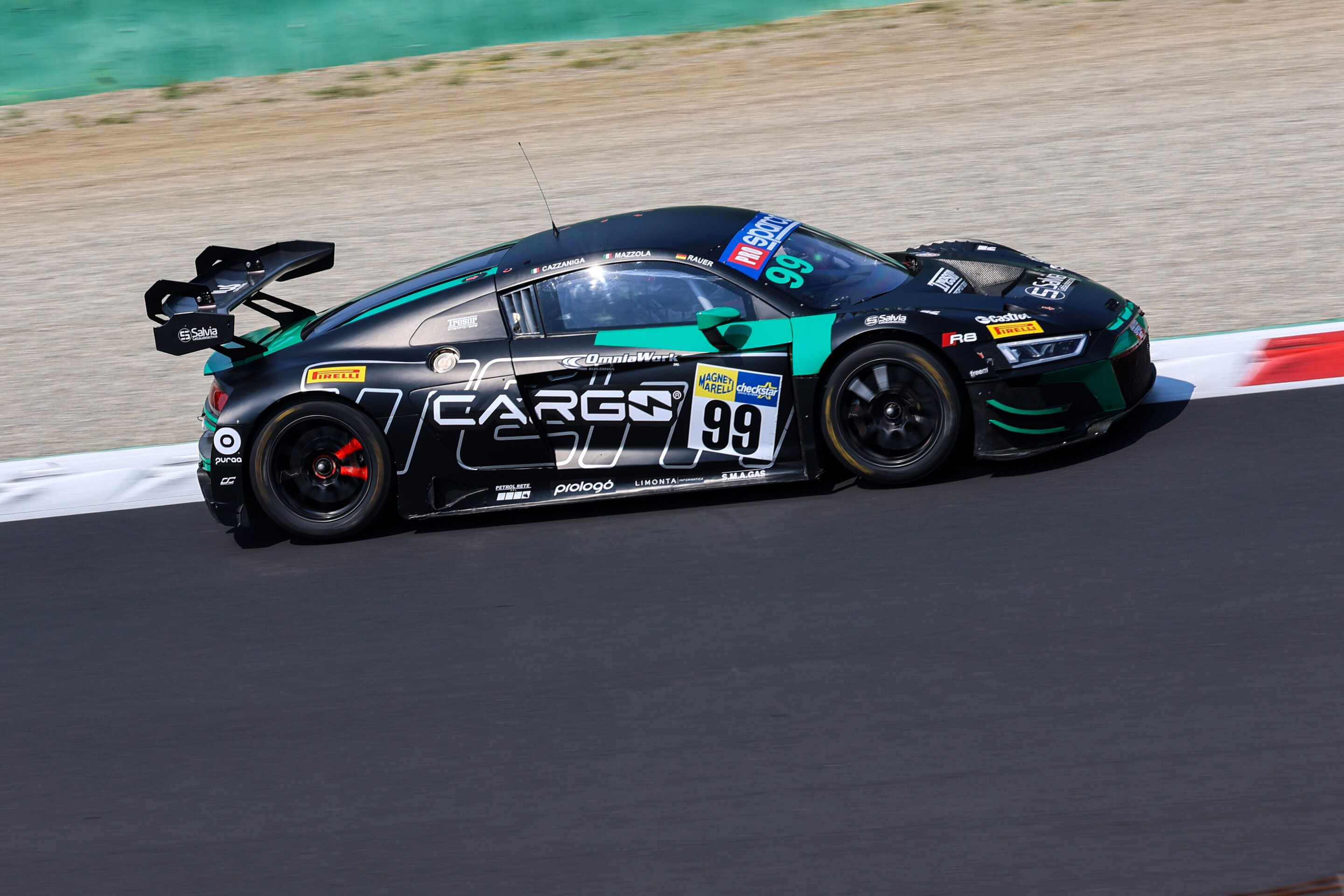 Campionato Italiano Gran Turismo 2025 - Audi R8 LMS #99 (Tresor Attempto Racing), Riccardo Cazzaniga/Rocco Mazzola/Fabio Rauer