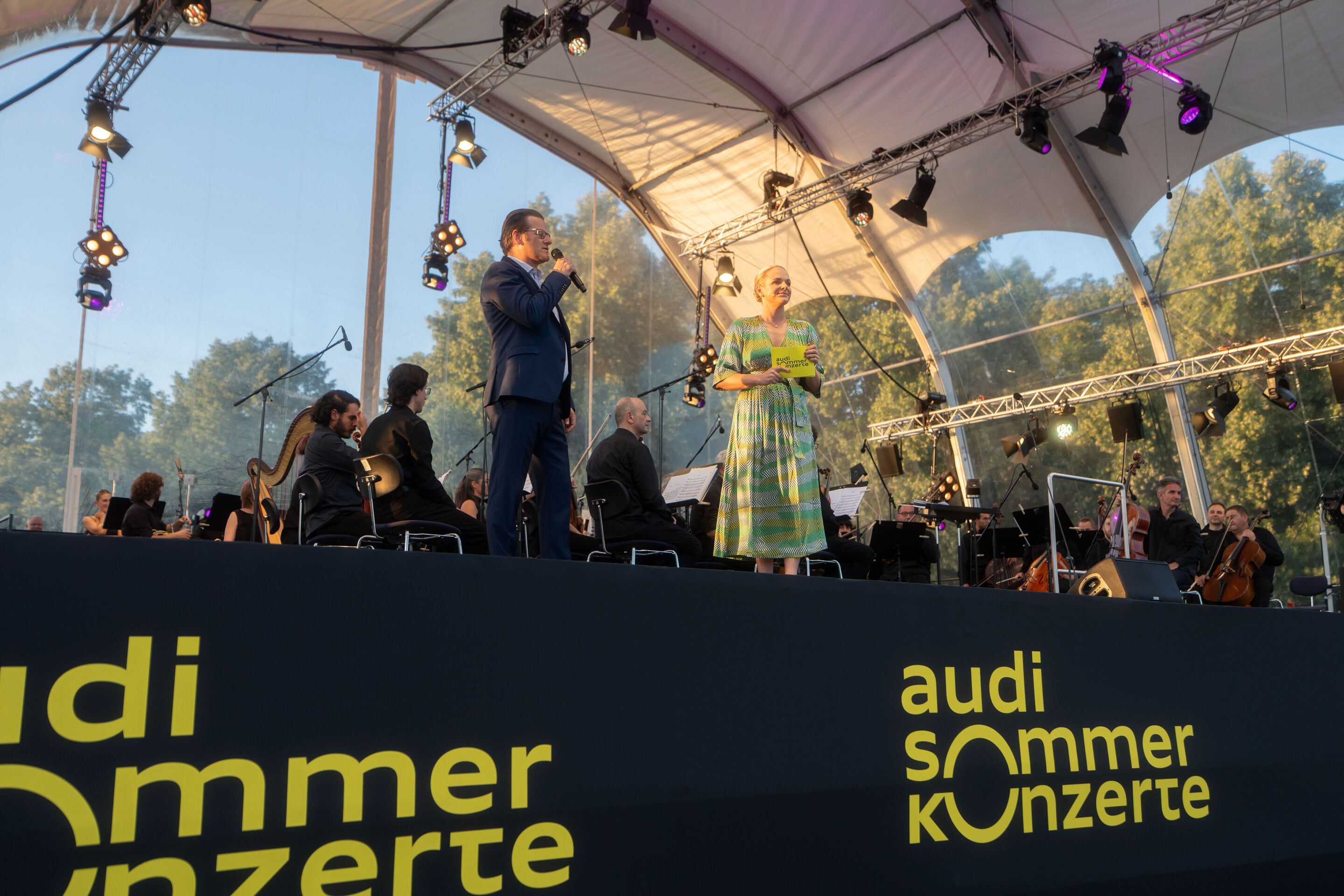 Classic Open Air – German–Italian opera night with the Georgian Chamber Orchestra Ingolstadt - At the Audi Summer Concerts Classic Open Air event in Klenzepark featuring the Georgian Chamber Orchestra Ingolstadt, Sebastian Wieser, artistic director of...