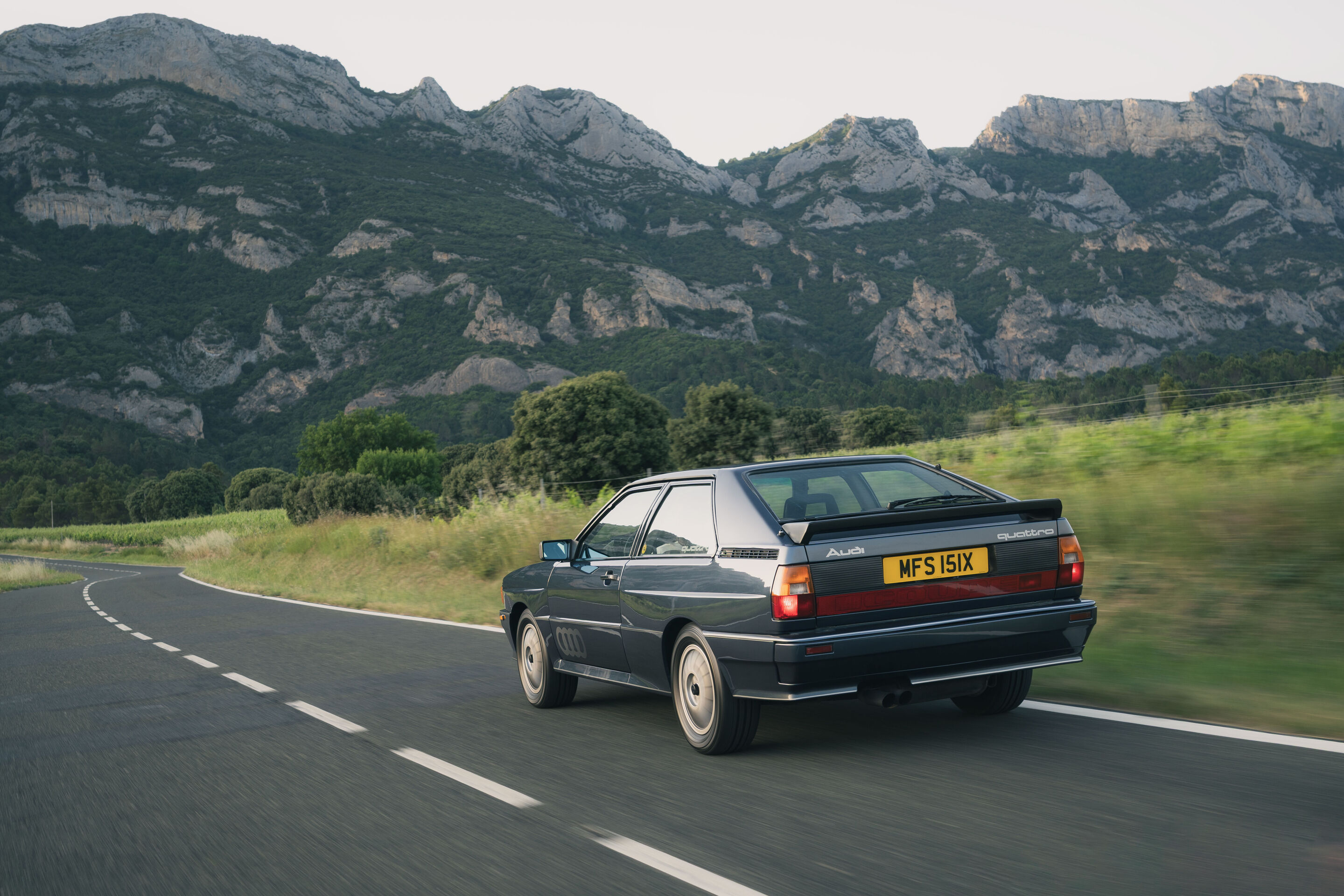 60 years design innovation at Audi - Audi celebrates 60 years of design innovation in Bilbao, Spain, by bringing together a curated selection of iconic vehicles from the heritage fleet of Audi UK:
Audi quattro (1981)