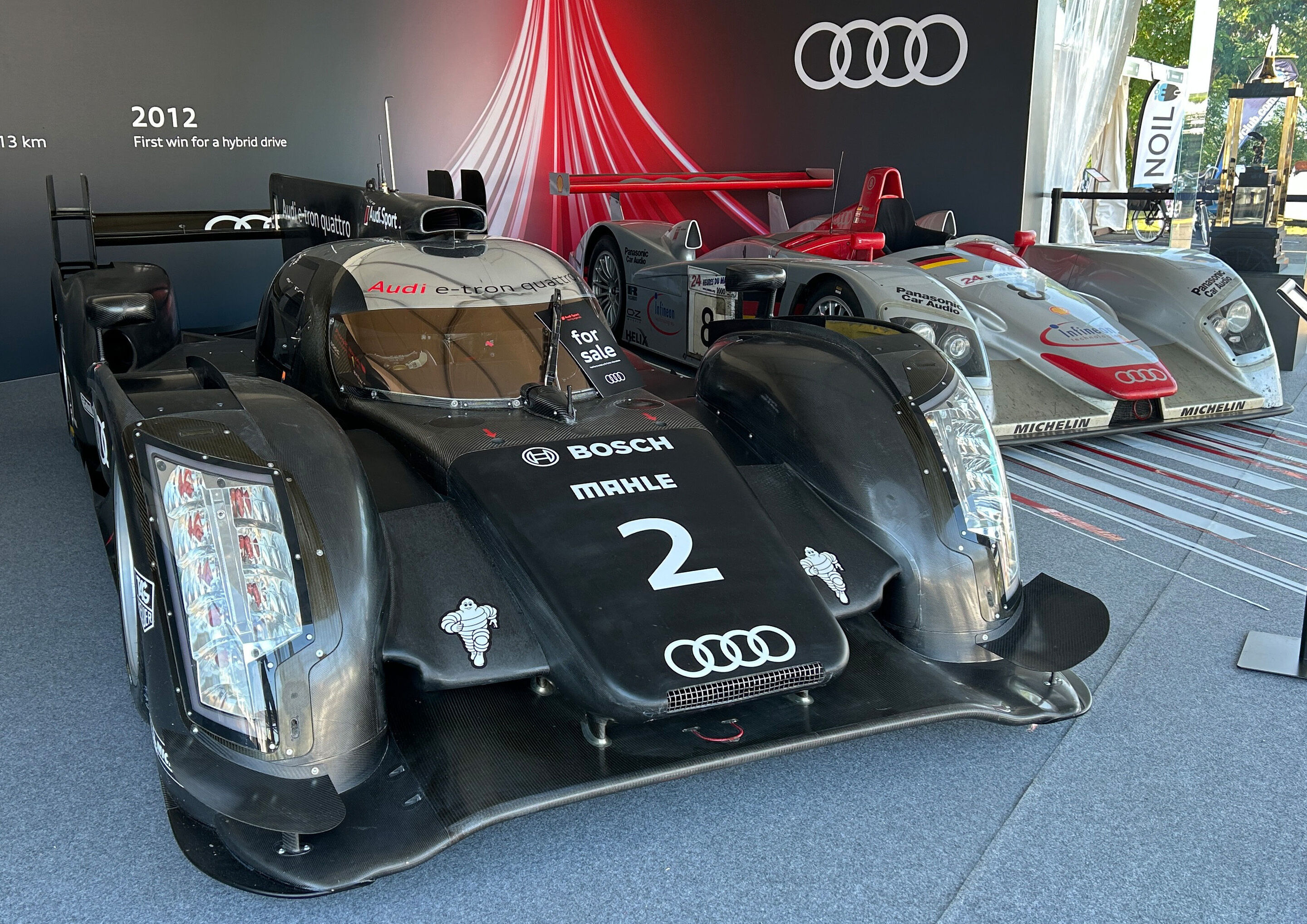 Le Manc Classic 2025 - Audi R18 e-tron quattro (Audi Sport racing legends), Audi R8 (24h Le Mans 2000)