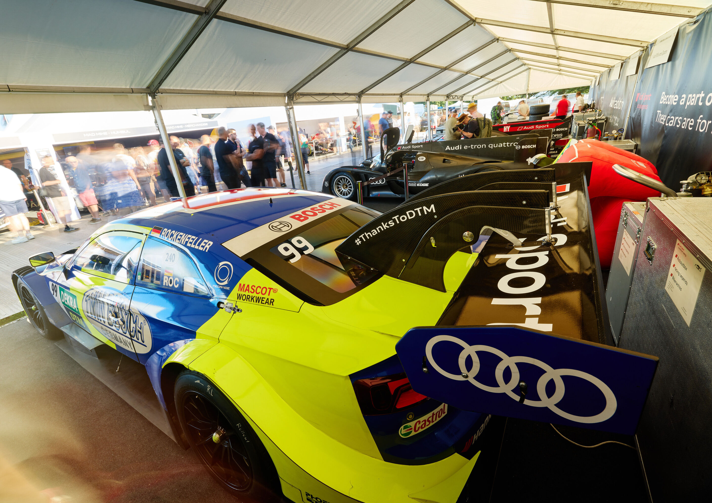 Goodwood Festival of Speed 2025 - Audi RS 5 DTM, Audi R18 e-tron quattro, Audi Sport racing legends