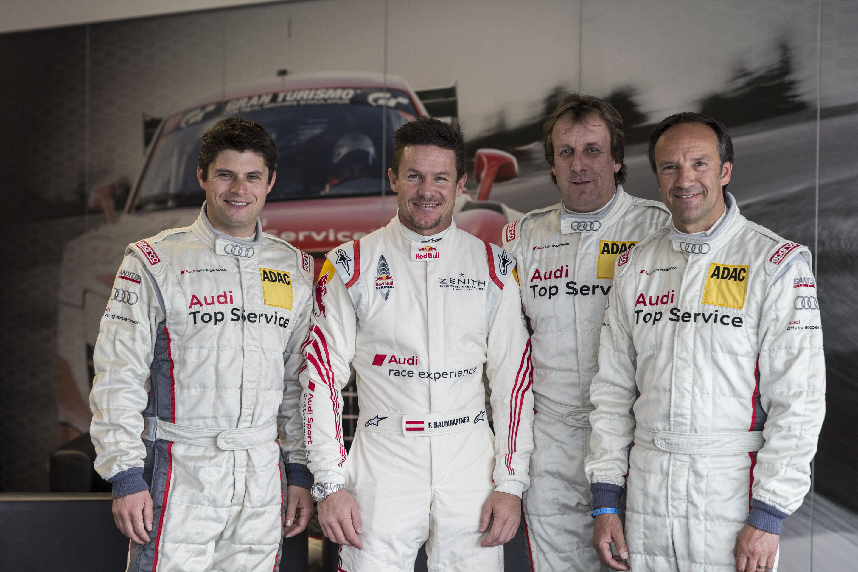24h Nürburgring 2014 - Pierre Kaffer, Felix Baumgartner, Frank Biela, Marco Werner