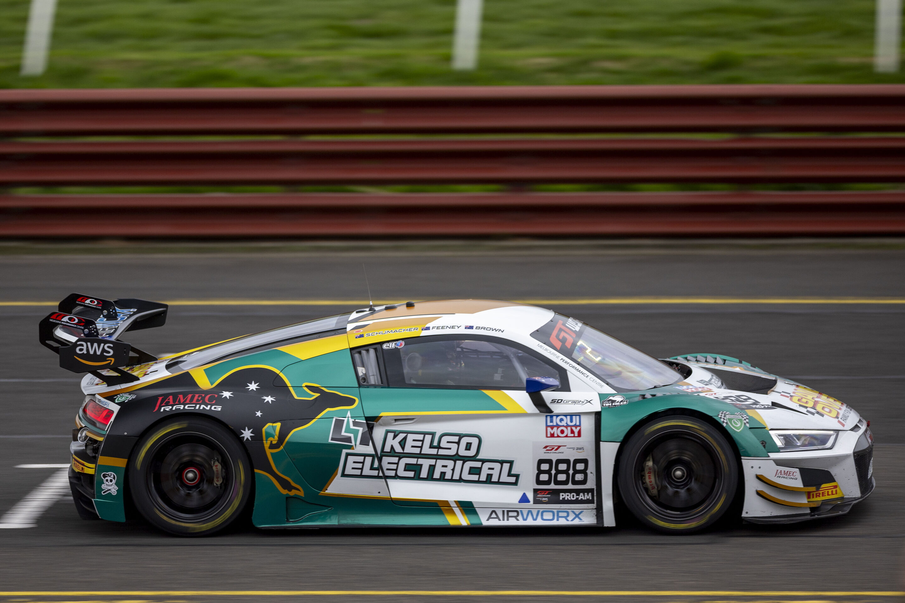 GT World Challenge Australia 2025 - Audi R8 LMS #888 (Kelso Electrical Team MPC), Broc Feeney/Brad Schumacher