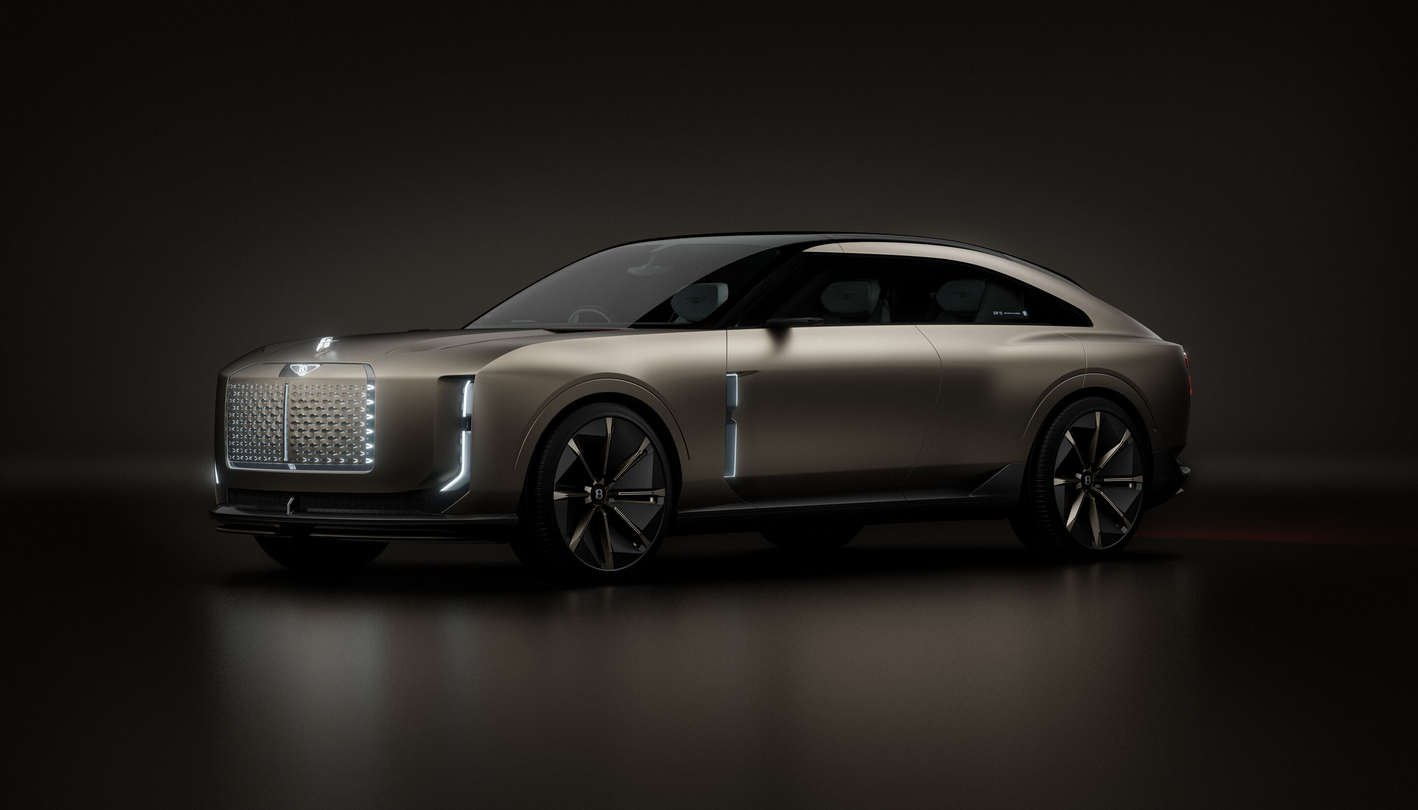 New design era at Bentley - Bentley EXP 15 concept car, in-studio shot, exterior, three-quarter view