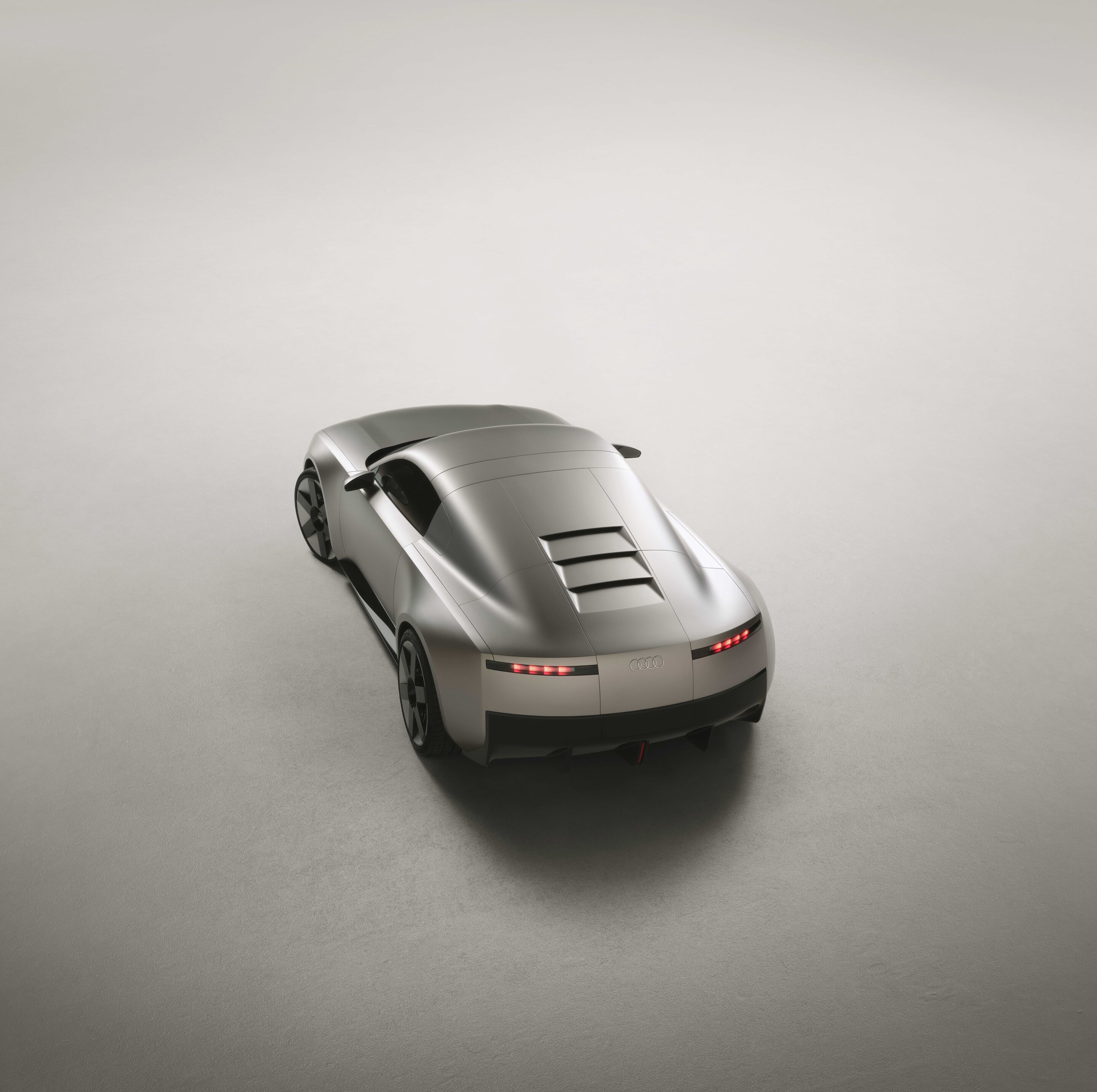 Audi Concept C - Static studio shot, exterior, rear three-quarter view, top-down perspective