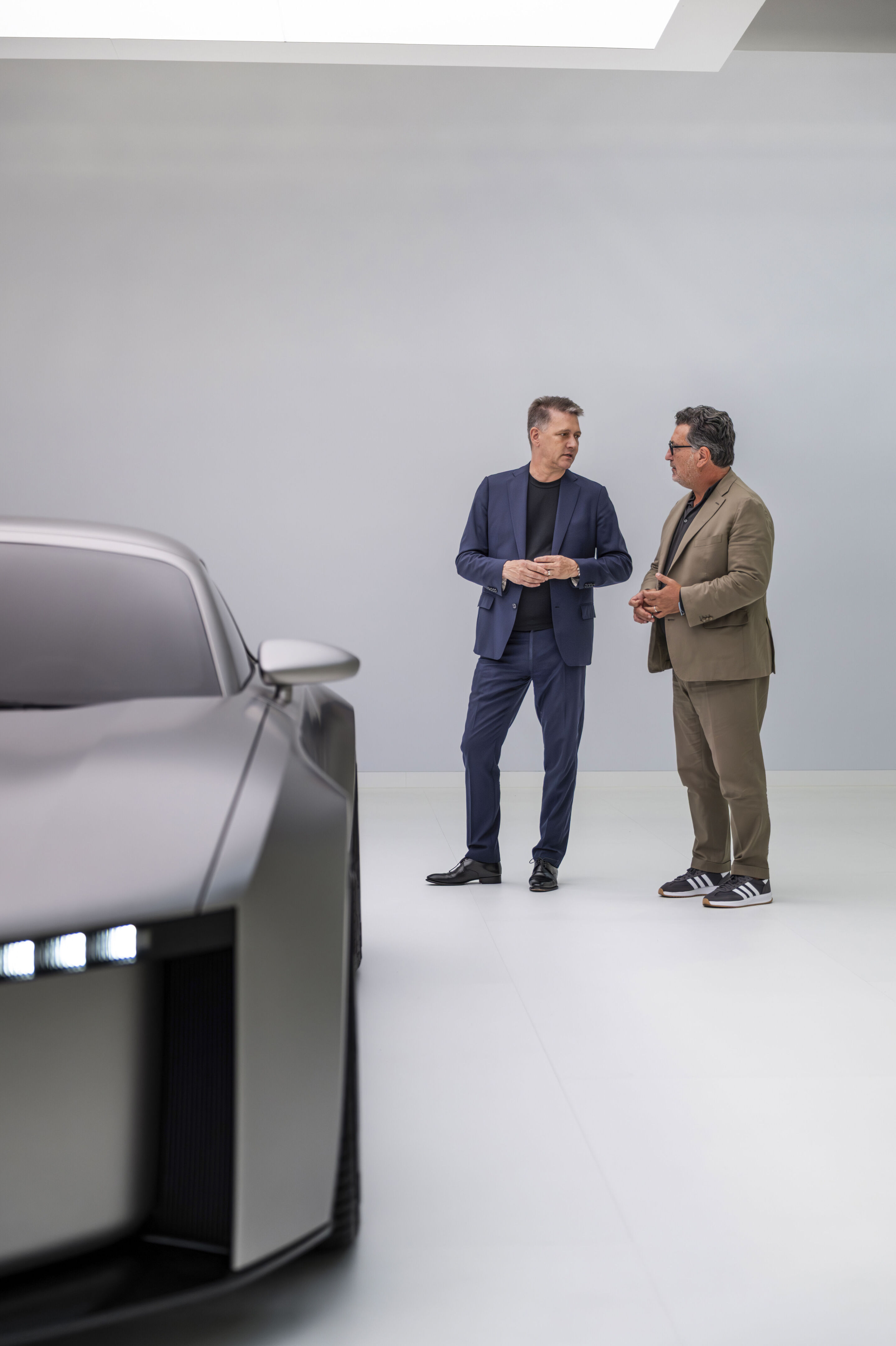 Audi Concept C - Audi CEO Gernot Döllner (left) and Chief Creative Officer Massimo Frascella (right) at the Audi Concept C