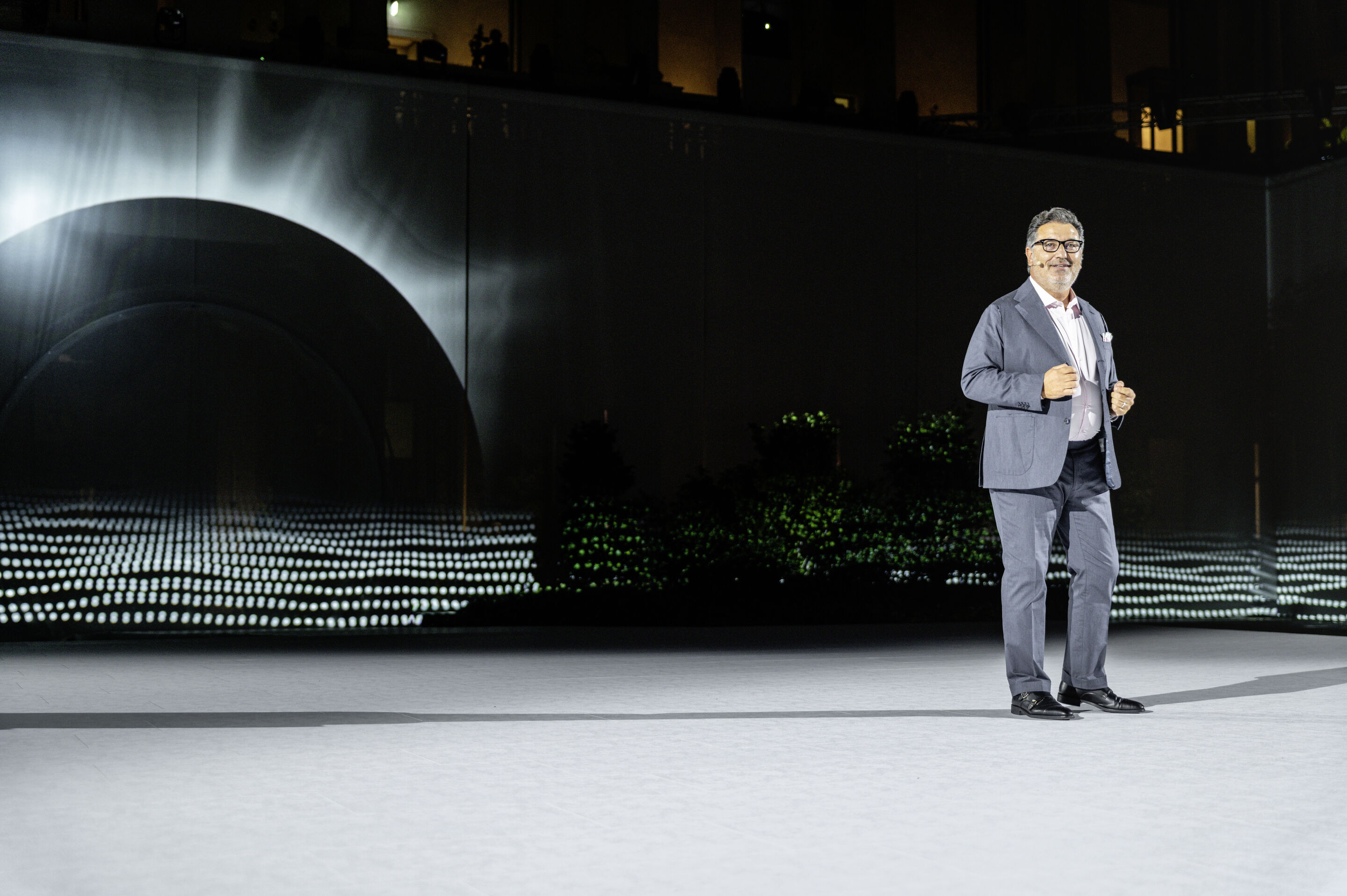 A new beginning in Milan: Audi unveils new design - Chief Creative Officer Massimo Frascella at the "Strive for clarity" event on September 2, 2025, in Milan, Italy
