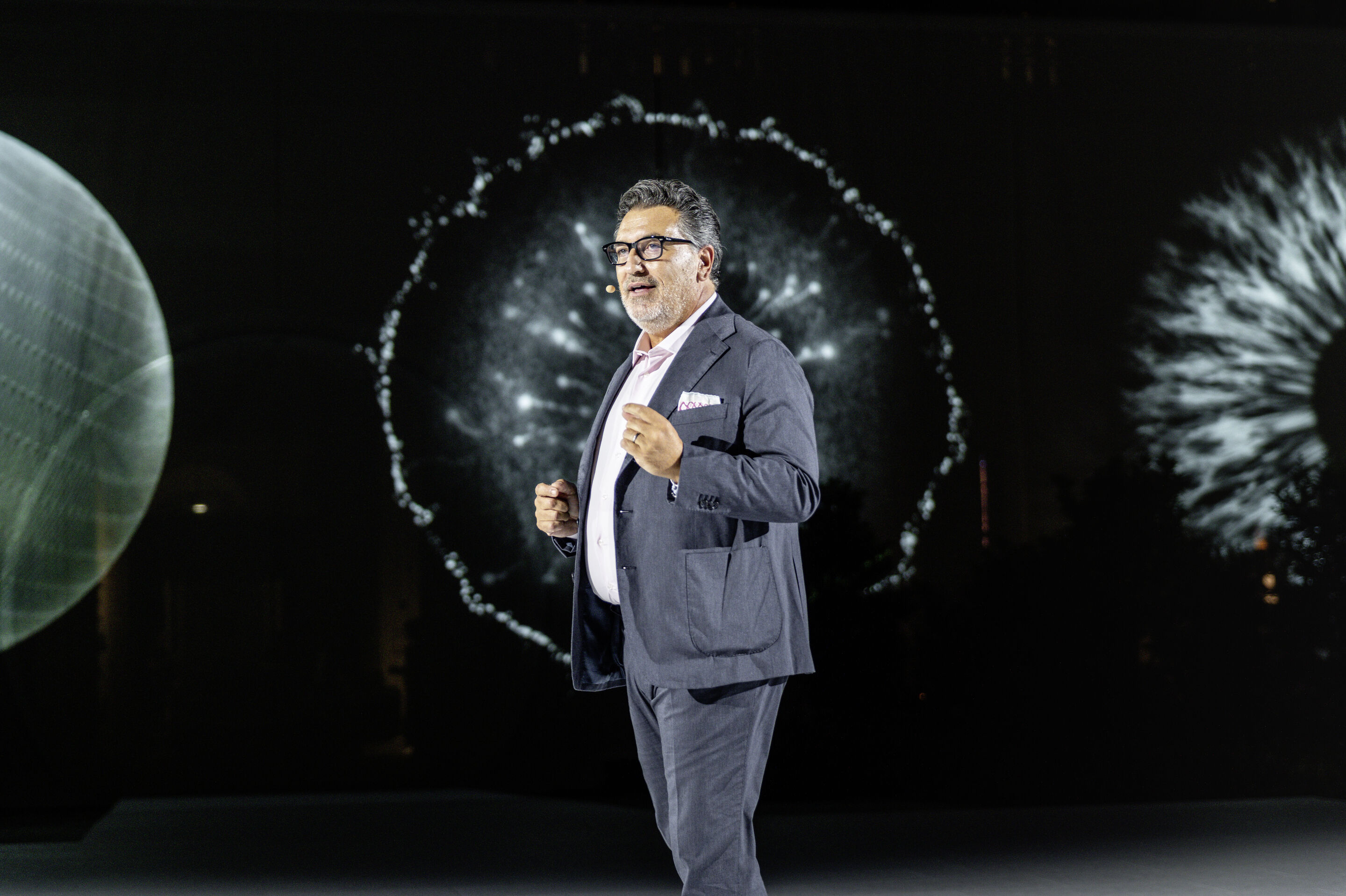 A new beginning in Milan: Audi unveils new design - Chief Creative Officer Massimo Frascella at the "Strive for clarity" event on September 2, 2025, in Milan, Italy