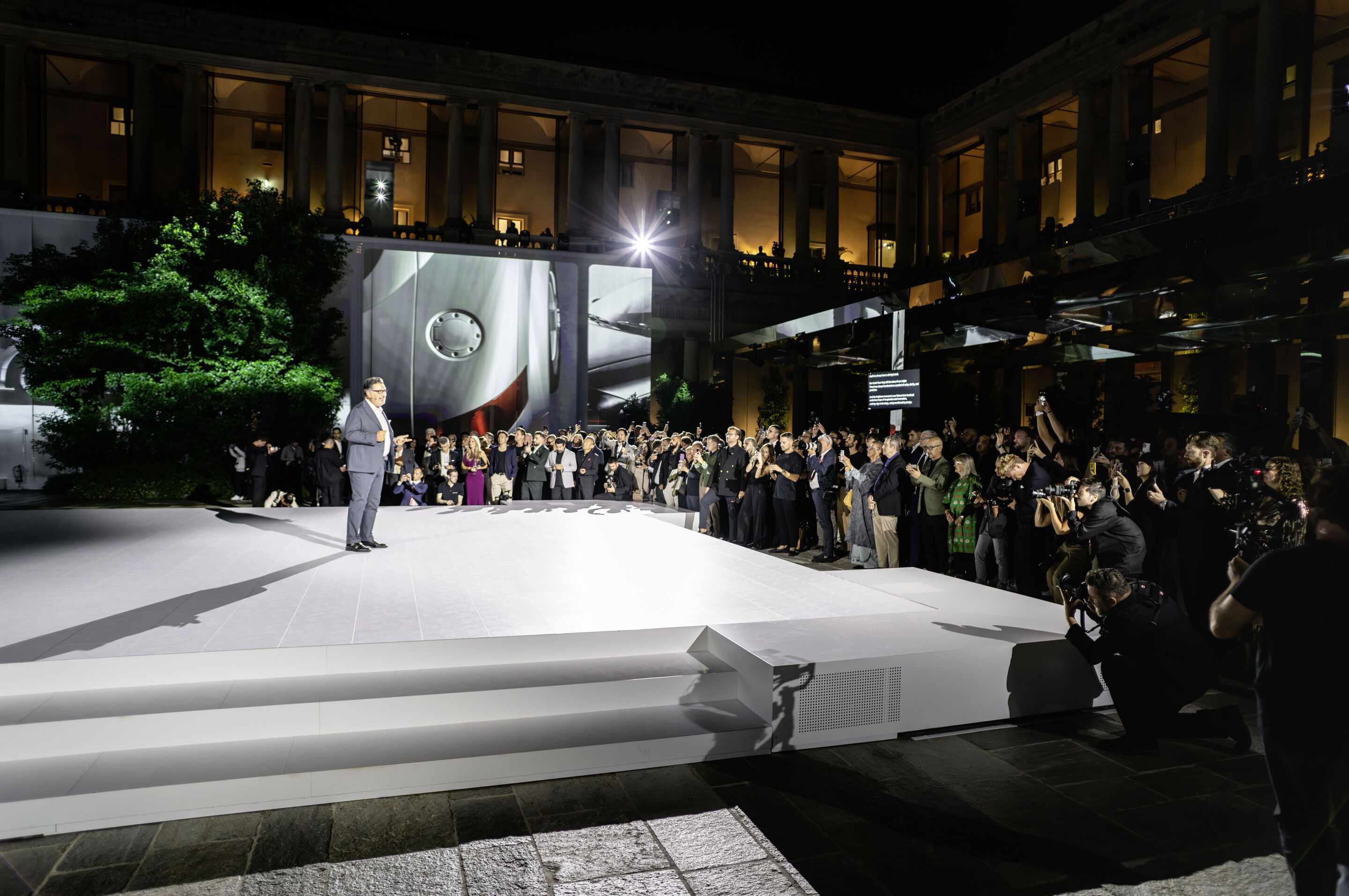 A new beginning in Milan: Audi unveils new design - Chief Creative Officer Massimo Frascella at the "Strive for clarity" event on September 2, 2025, in Milan, Italy