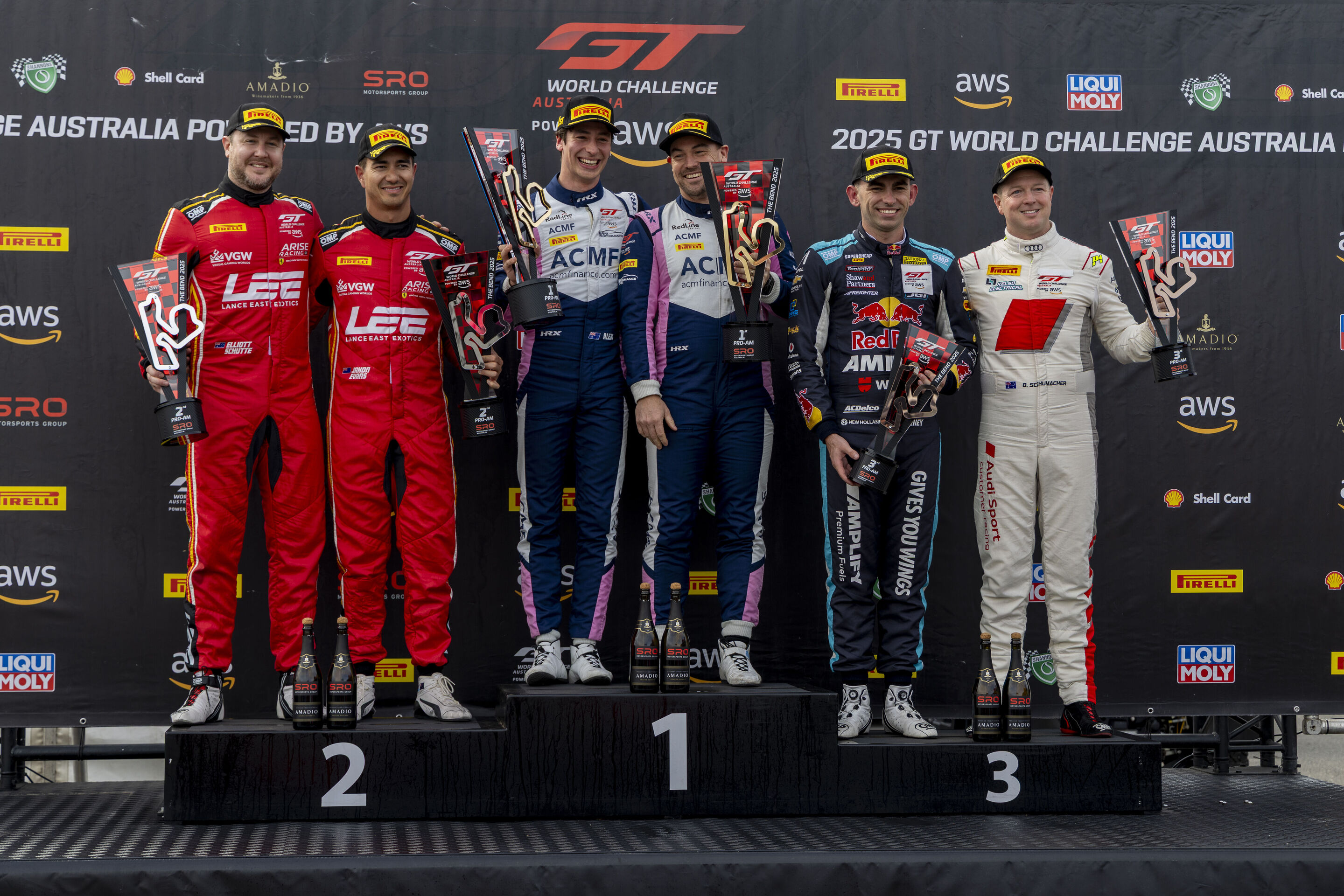 GT World Challenge Australia 2025 - Elliott Schutte, Jaxon Evans, Alex Peroni, Mark Rosser, Broc Feeney, Brad Schumacher