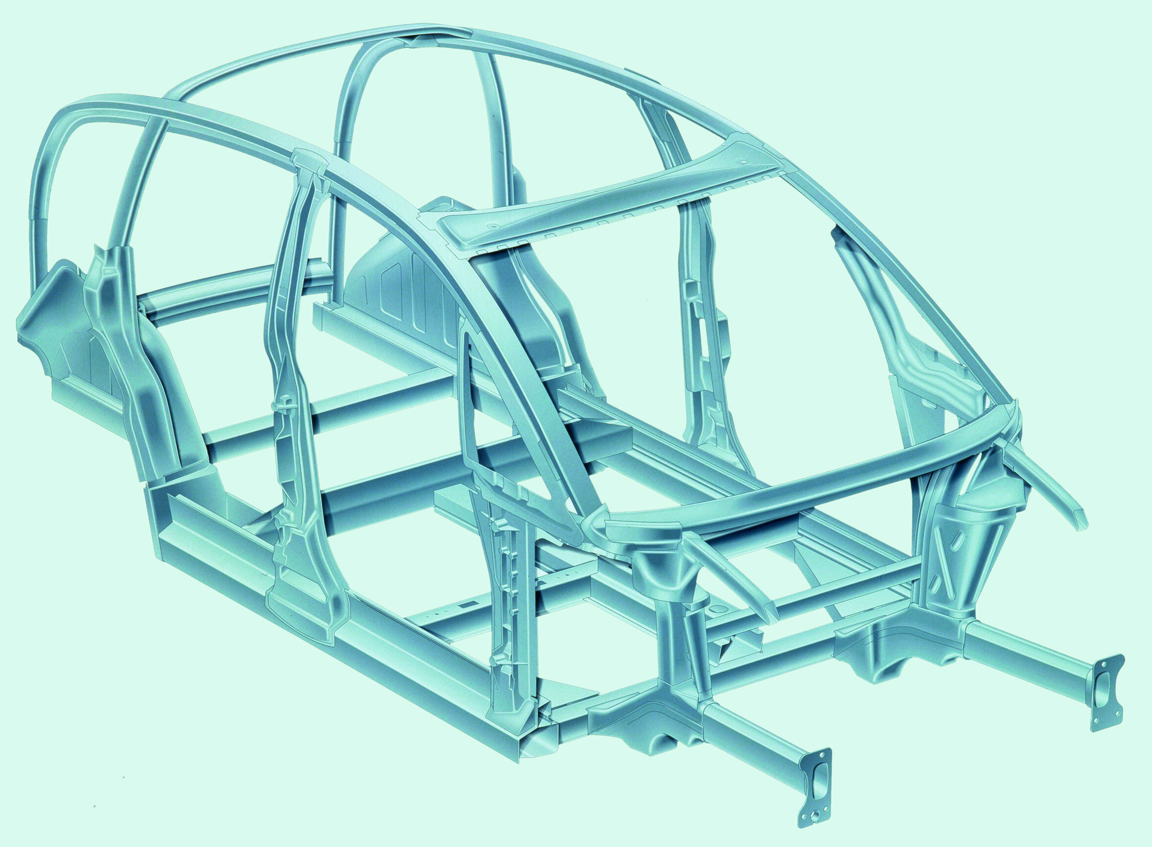 Leading light: the Audi A2 launched 25 years ago - The Audi A2 was launched in 2000 – 25 years ago. The picture shows its Audi Space Frame (ASF).