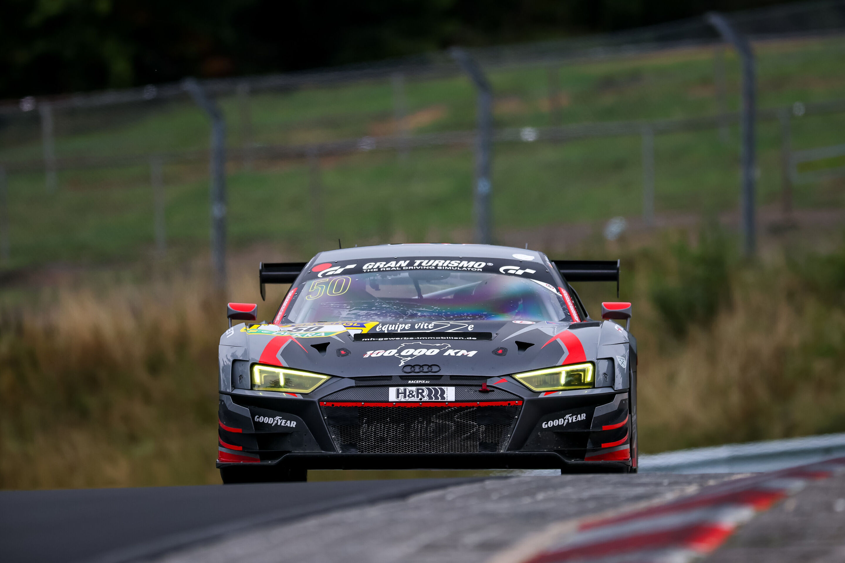 Nürburgring Langstrecken-Serie 2025 - Audi R8 LMS #50 (équipe vitesse), Michael Heimrich/Arno Klasen/Sascha Steinhardt