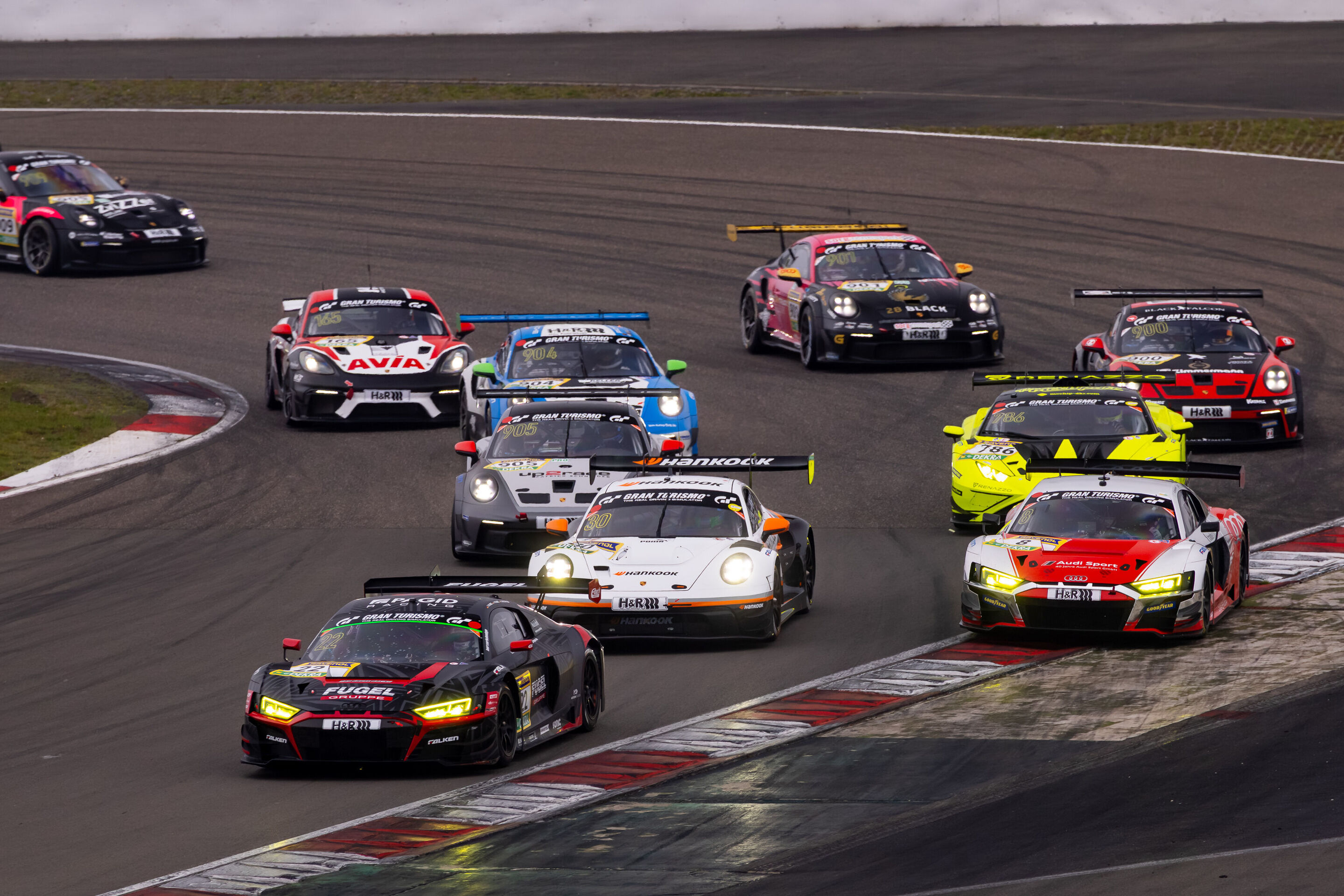 Nürburgring Langstrecken-Serie 2025 - Audi R8 LMS #22 (Max Kruse Racing), Dominik Fugel/Marcel Fugel/Benjamin Leuchter