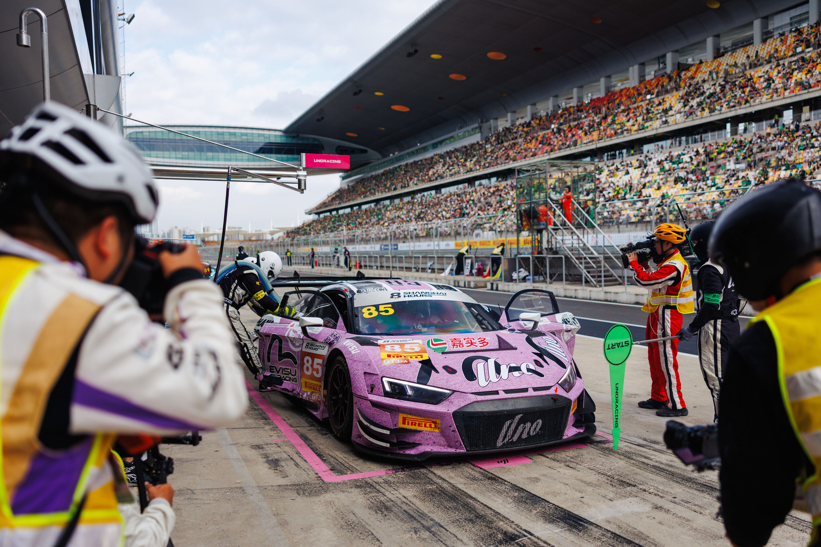 Shanghai 8 Hours 2025 - Audi R8 LMS #85 (Uno Racing Team), David Pun/Wang Yibo/Rio/Sérgio Sette Câmara