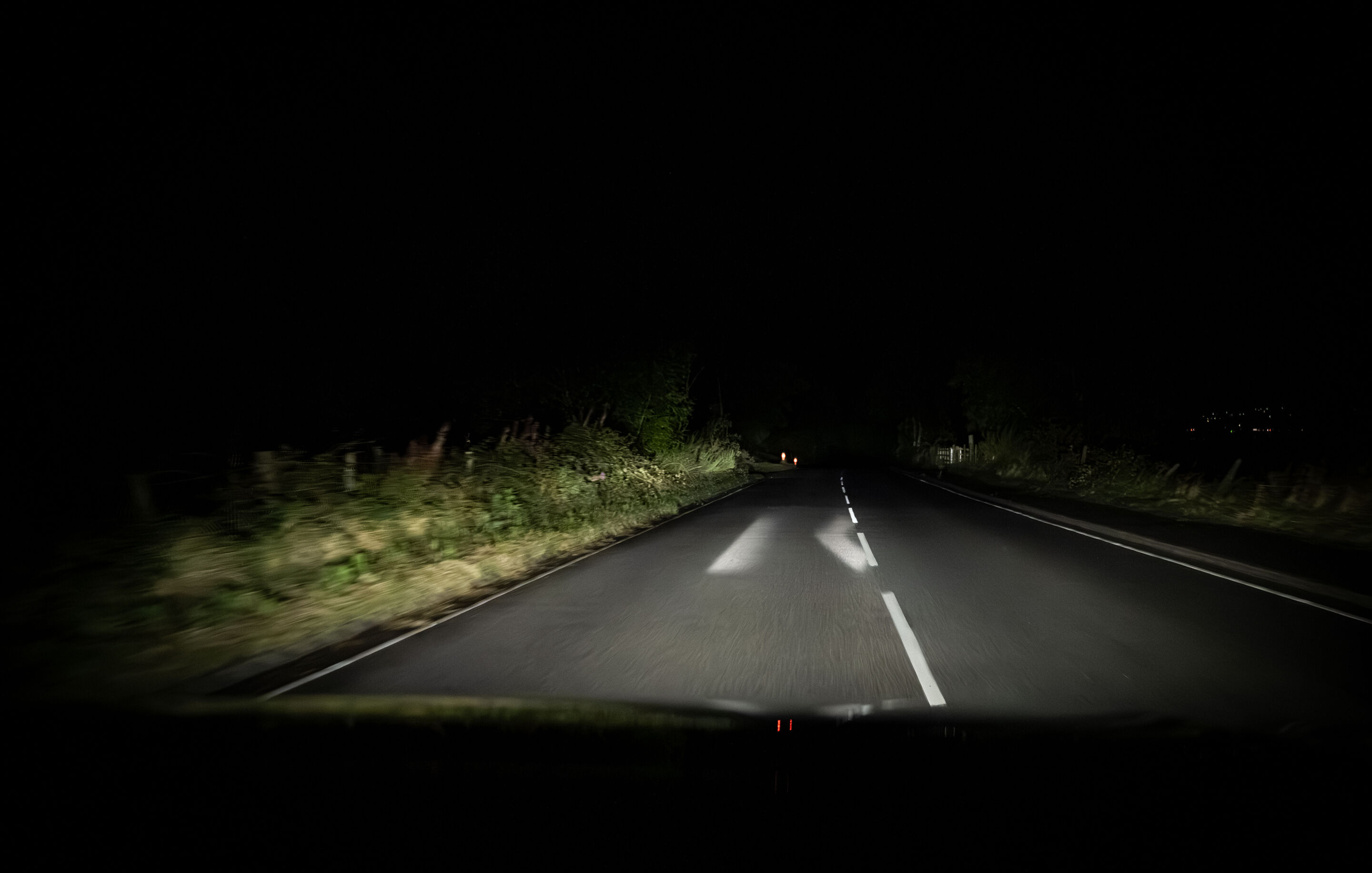 “Digital lighting provides added safety” - Digital Matrix LED headlights on the Audi Q3 with activated Orientation light