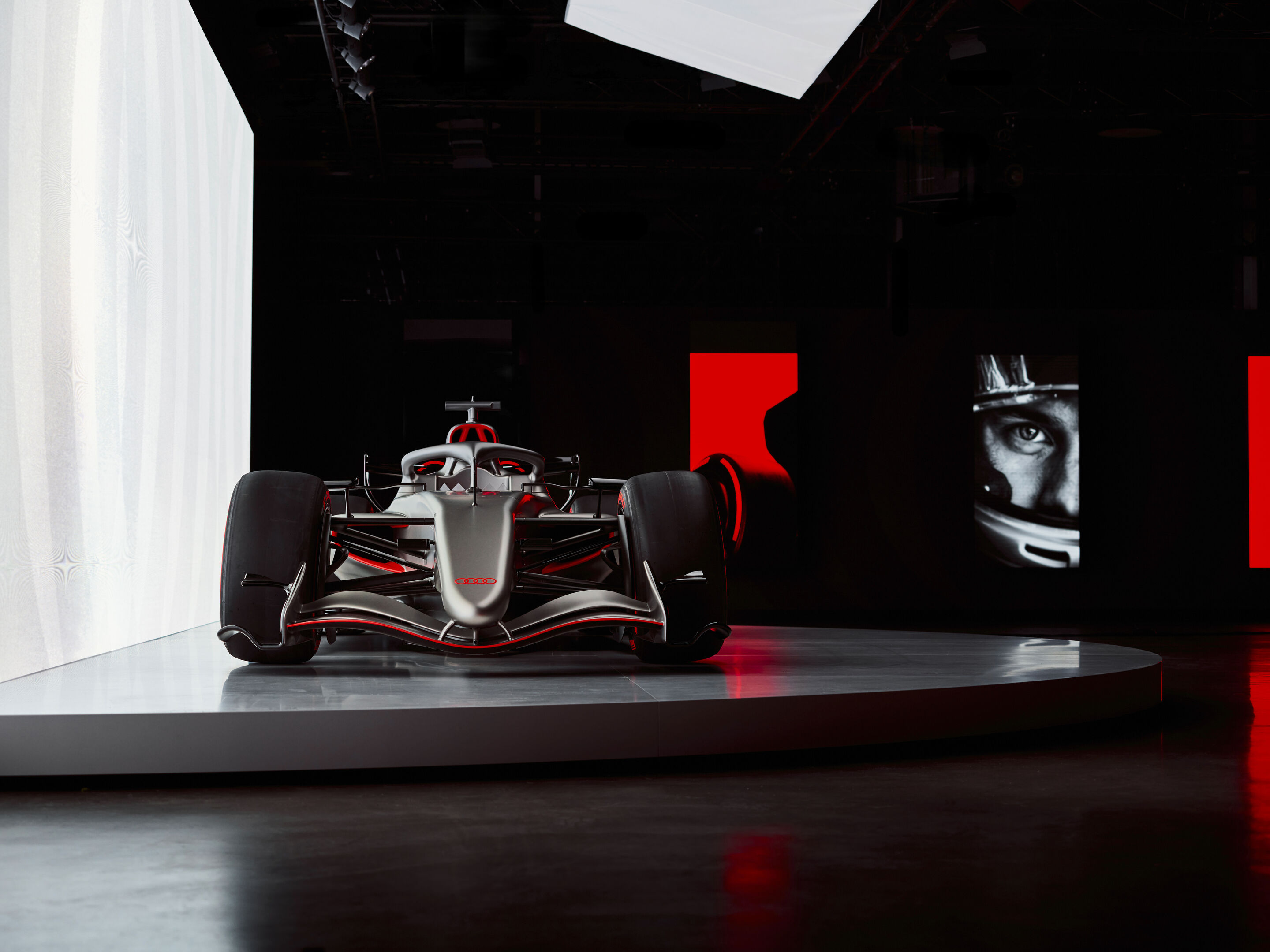 Audi unveils design for Formula 1 - The Audi R26 Concept previews the brand’s identity in the pinnacle of motorsport. Impressions from the reveal event “Audi One” in Munich, November 12, 2025.