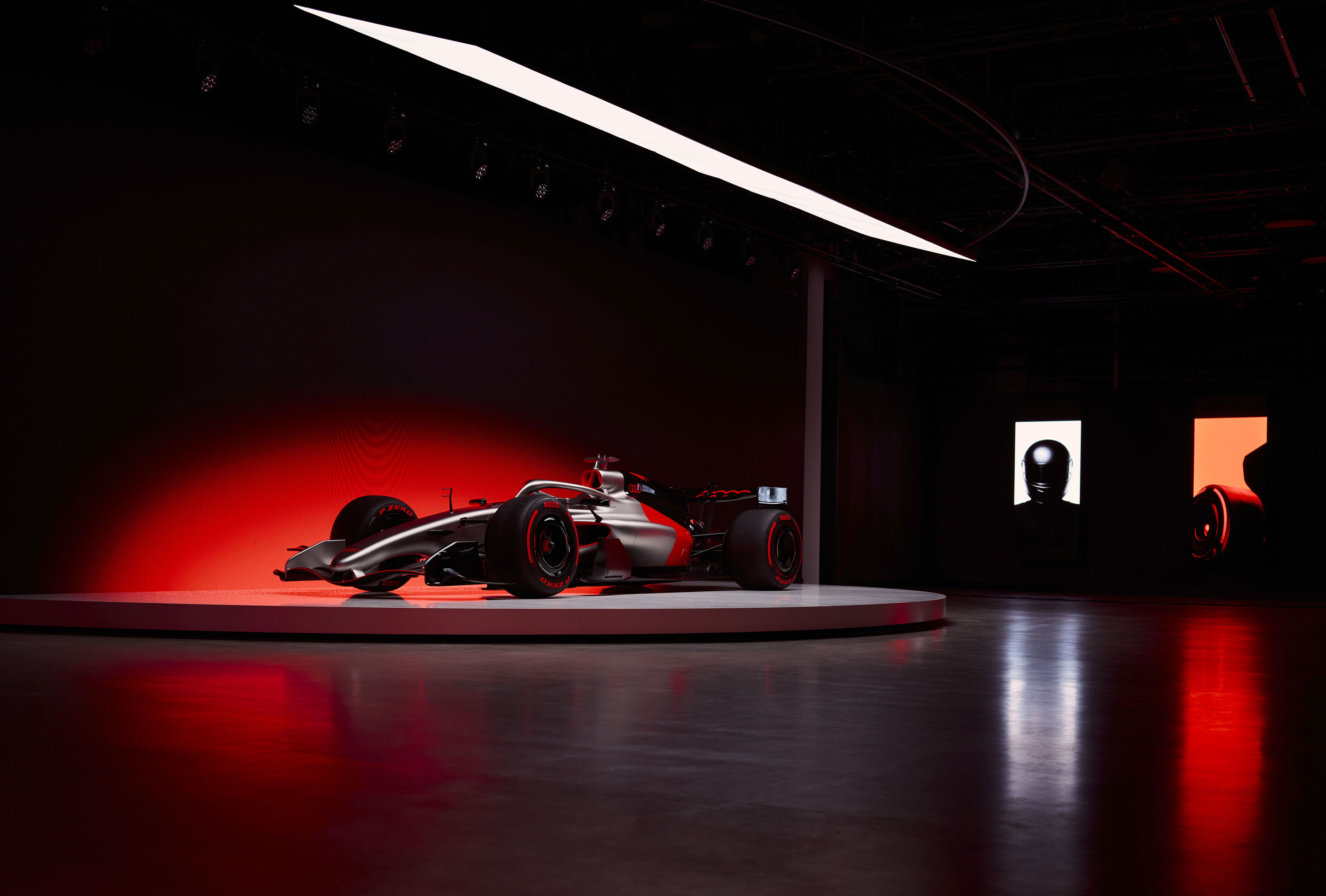 Audi unveils design for Formula 1 - The Audi R26 Concept previews the brand’s identity in the pinnacle of motorsport. Impressions from the reveal event “Audi One” in Munich, November 12, 2025.
