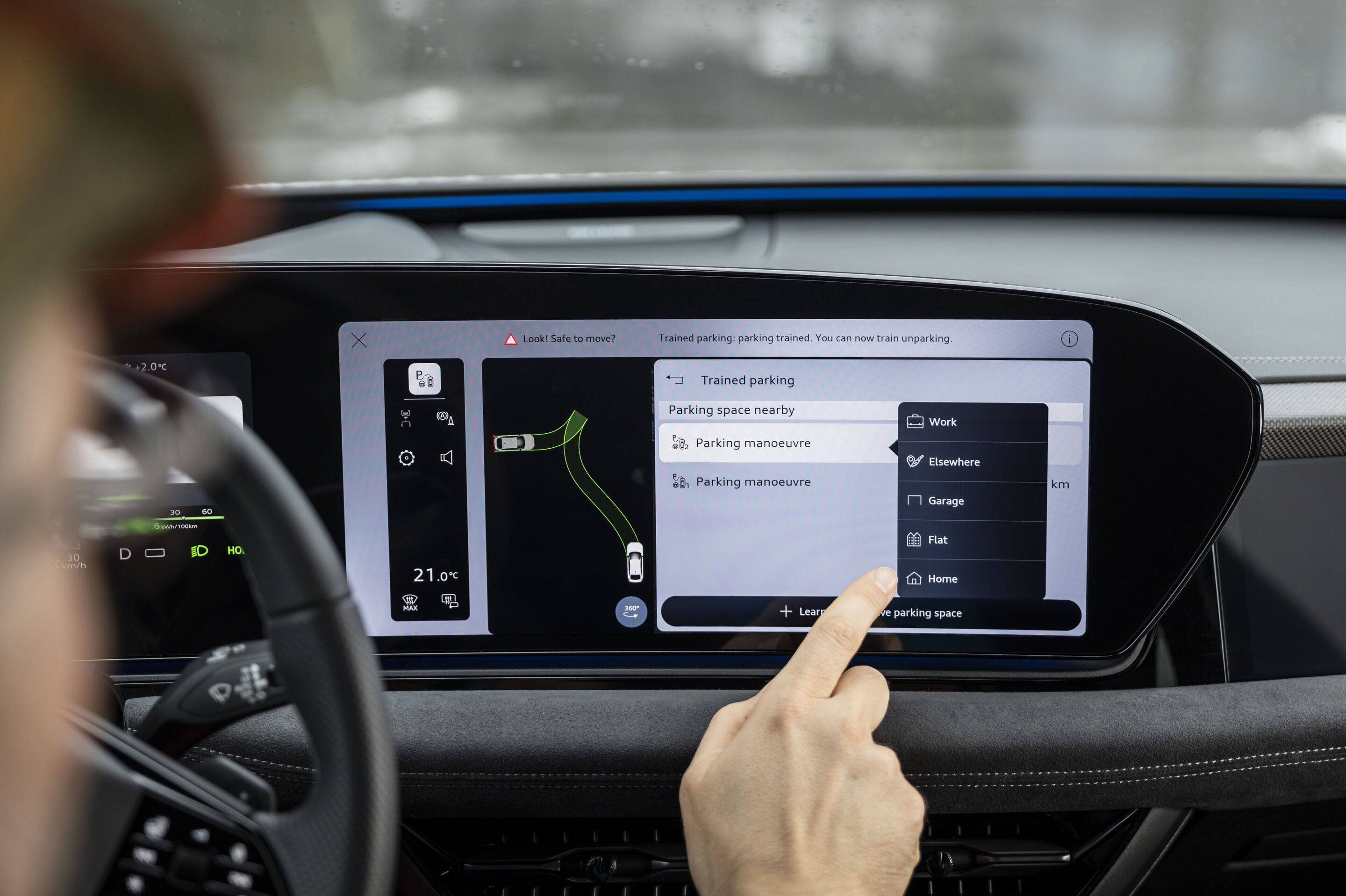 Updates for five Audi model series: more emotion, comfort, and features in store - With the ‘Trained Parking’ function, up to five parking maneuvers can be stored and automatically executed on private property.