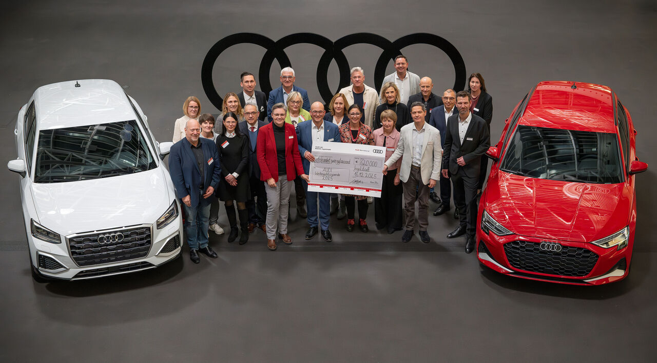 Audi and its employees donate €850,000 to charity