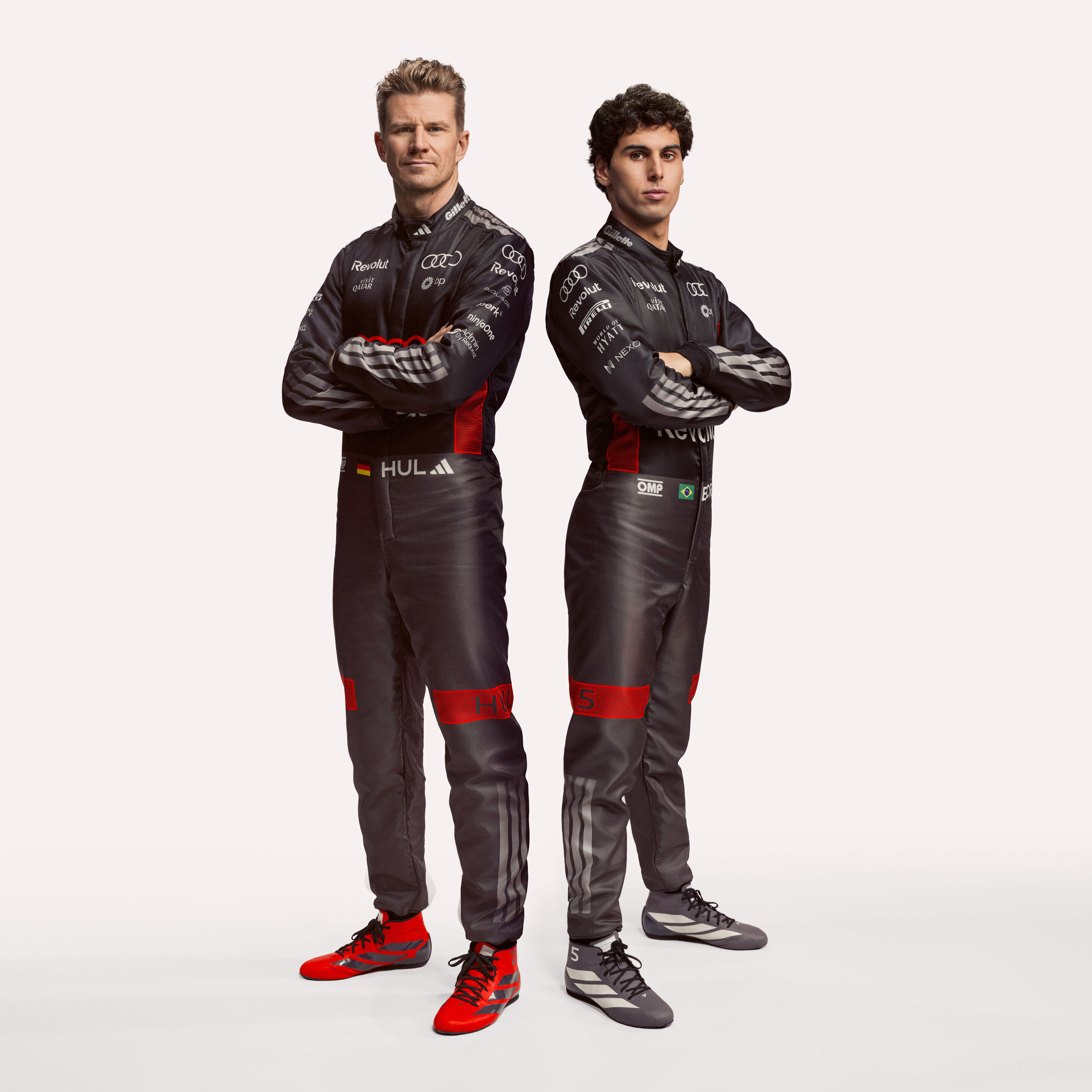 Nico Hülkenberg, Gabriel Bortoleto - Nico Hülkenberg and Gabriel Bortoleto, drivers at Audi Revolut F1 Team