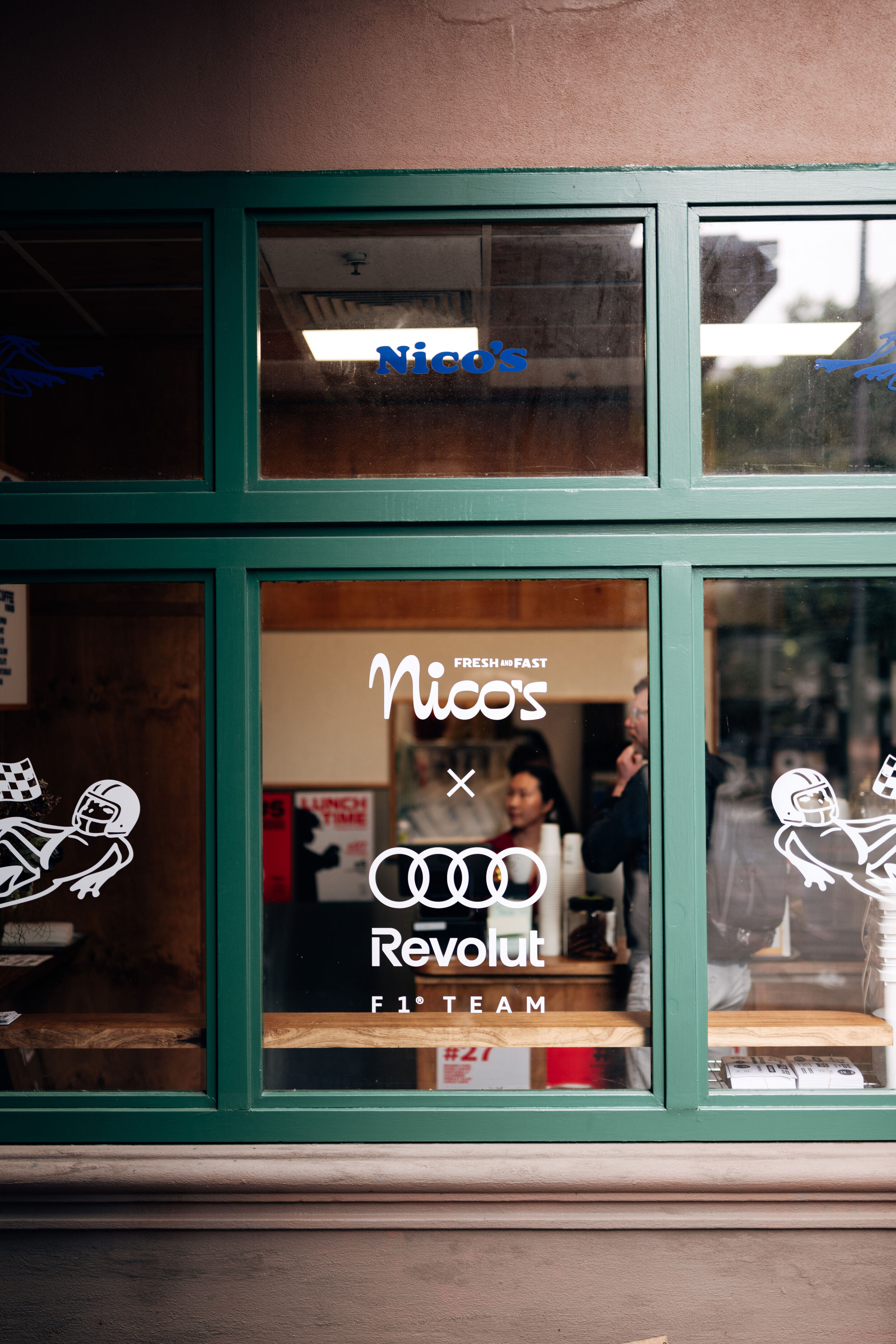 Audi makes its Formula 1 debut - The Audi Revolut F1 Team has embedded itself into the city’s food and coffee culture through collaborations with Melbourne favorites Nico’s Deli and Axil Coffee Roasters.