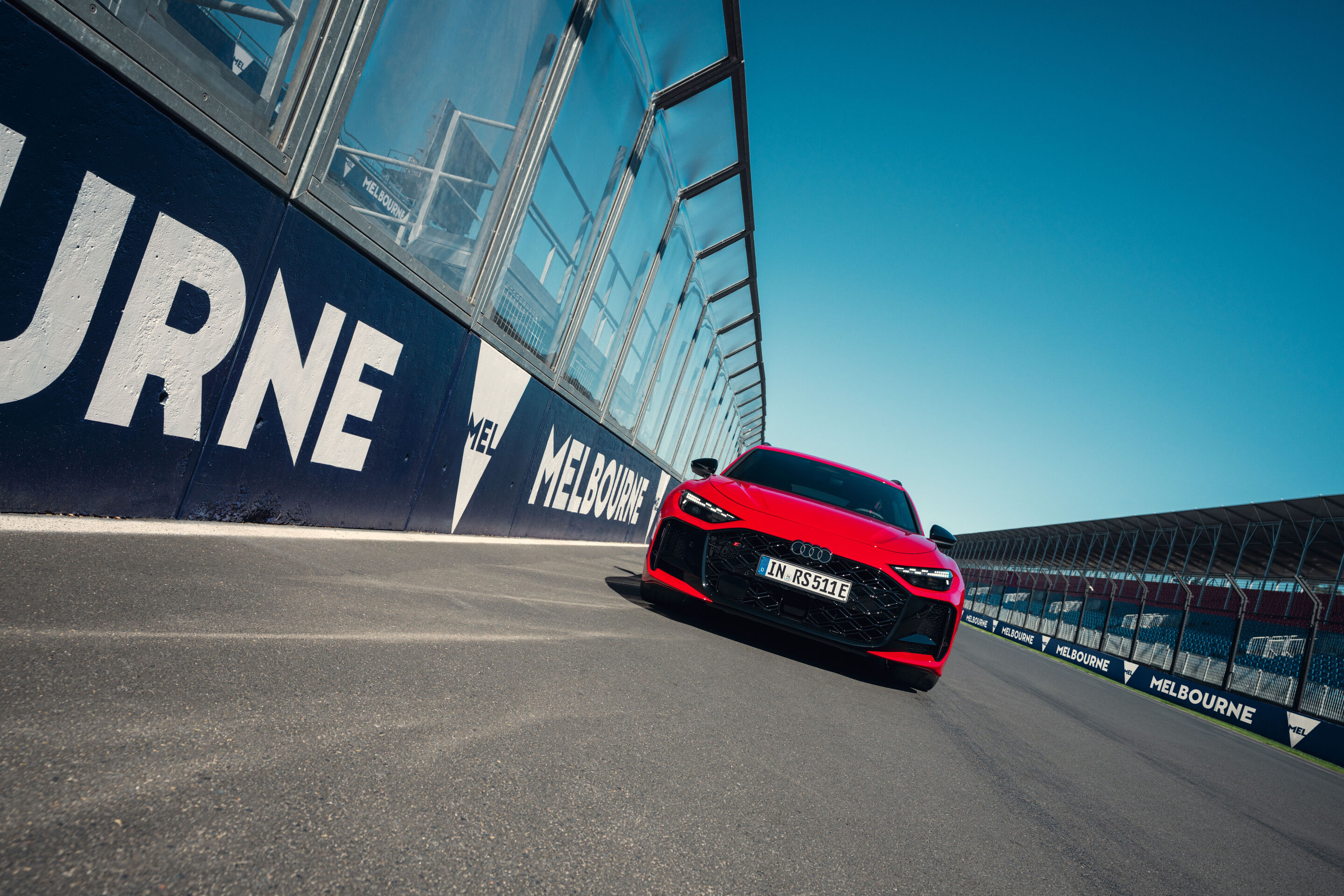 Audi makes its Formula 1 debut - Ahead of the 2026 Formula 1 season, the new Audi RS 5 Avant completed fast laps on the Albert Park Circuit.